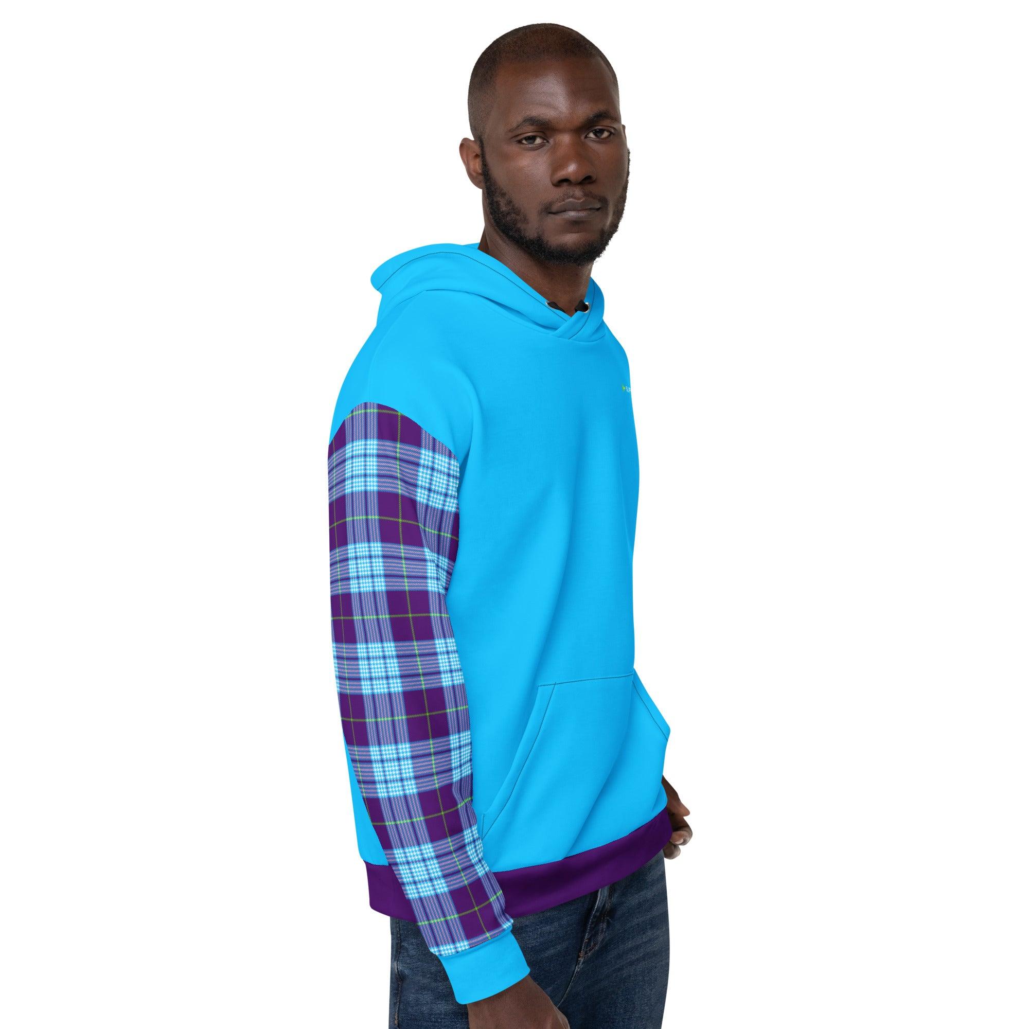 Aviation Summer Hoodie Aviation - Sportkaro blue für Piloten, Crews, Kinder & Planespotter made by SUPERSONIC aero 4U