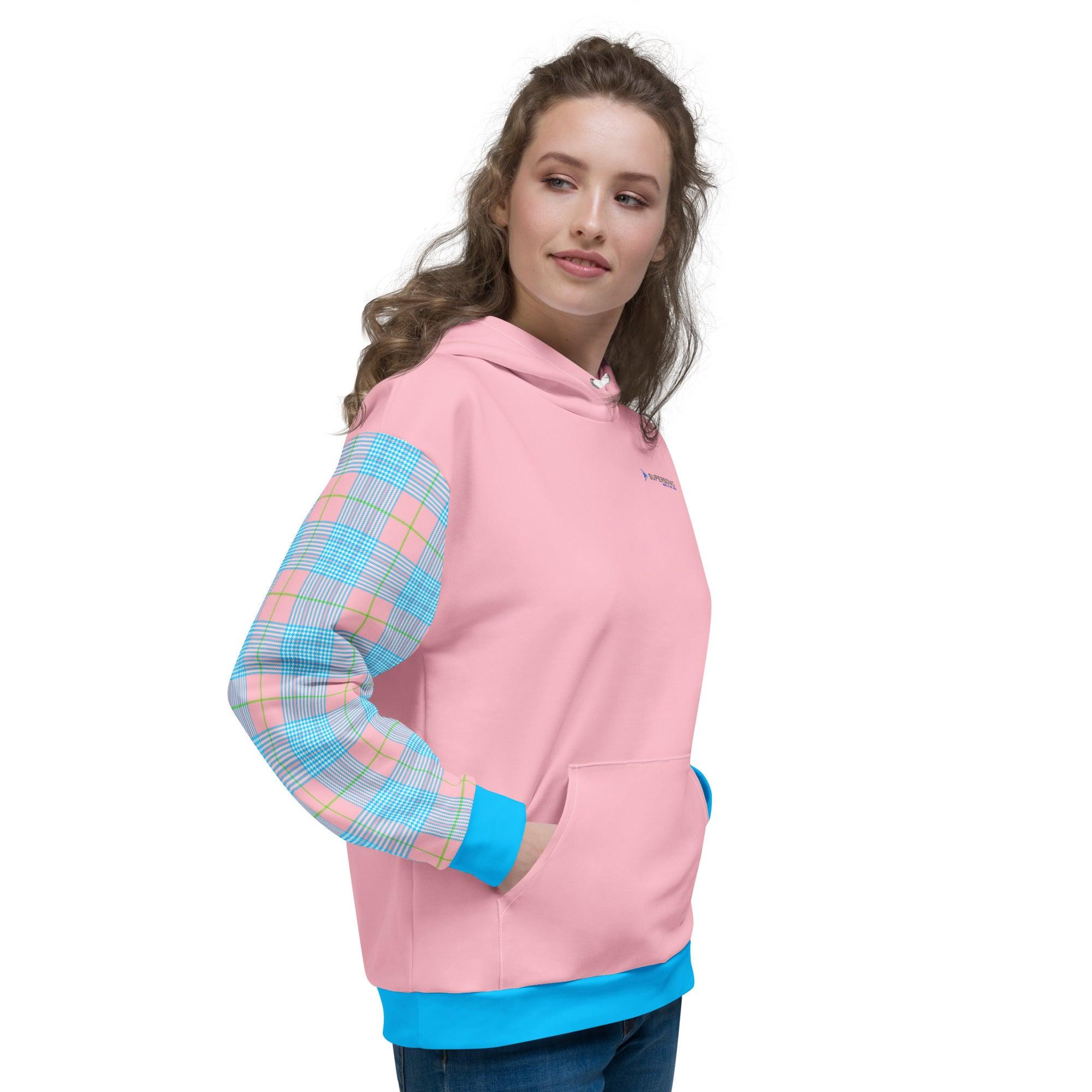 Aviation Summer Aviation Hoodie - Sportkaro pink für Piloten, Crews, Kinder & Planespotter made by SUPERSONIC aero 4U