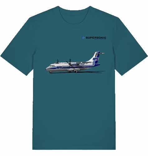 Aviation Flugzeug T-Shirt "ATR42 Commuter AIrcraft - Regionalflug" EDLW Airport Stargazer für Piloten, Crews, Kinder & Planespotter made by SUPERSONIC aero 4U