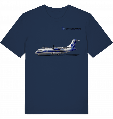 Aviation Flugzeug T-Shirt "ATR42 Commuter AIrcraft - Regionalflug" EDLW Airport French Navy für Piloten, Crews, Kinder & Planespotter made by SUPERSONIC aero 4U