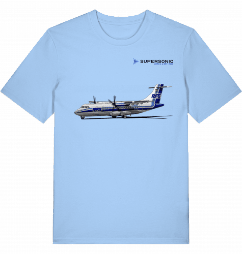 Aviation Flugzeug T-Shirt "ATR42 Commuter AIrcraft - Regionalflug" EDLW Airport Blue Soul für Piloten, Crews, Kinder & Planespotter made by SUPERSONIC aero 4U