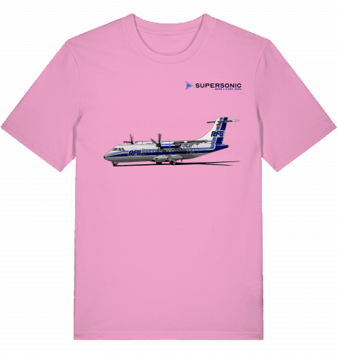 Aviation Flugzeug T-Shirt "ATR42 Commuter AIrcraft - Regionalflug" EDLW Airport Bubble Pink für Piloten, Crews, Kinder & Planespotter made by SUPERSONIC aero 4U