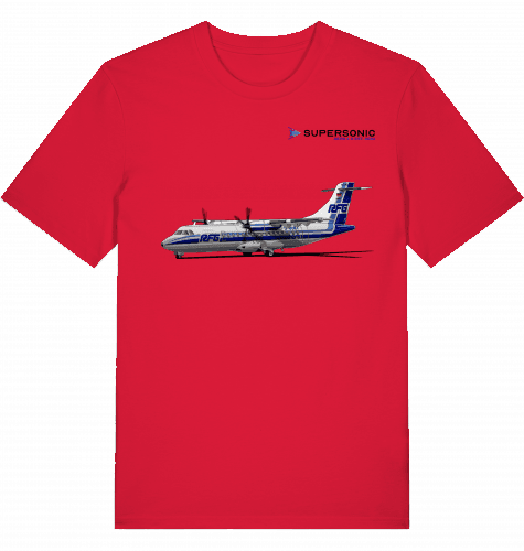 Aviation Flugzeug T-Shirt "ATR42 Commuter AIrcraft - Regionalflug" EDLW Airport Red für Piloten, Crews, Kinder & Planespotter made by SUPERSONIC aero 4U