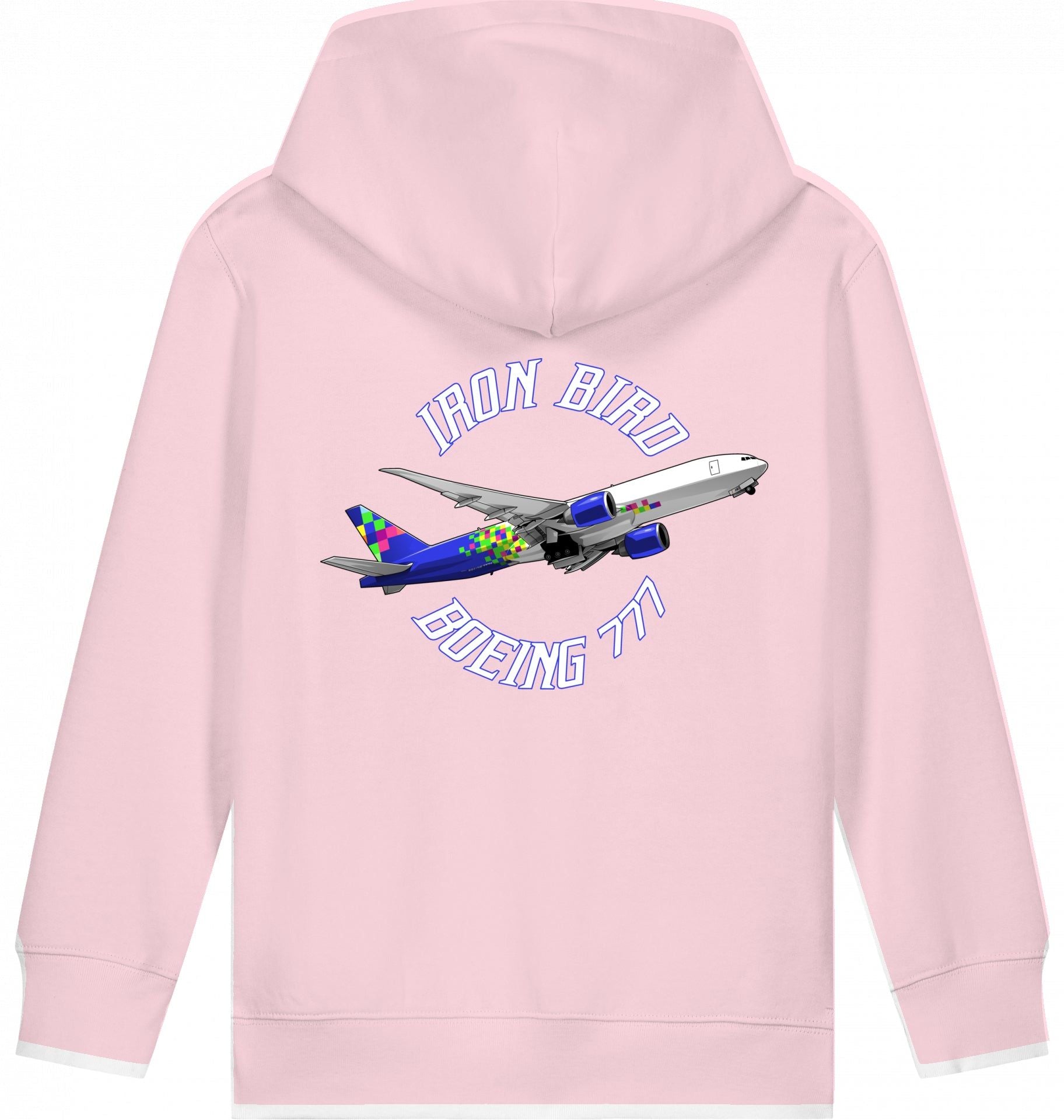 Aviation Kids Flugzeug Hoodie Boeing 777 Iron Bird für Piloten, Crews, Kinder & Planespotter made by SUPERSONIC aero 4U