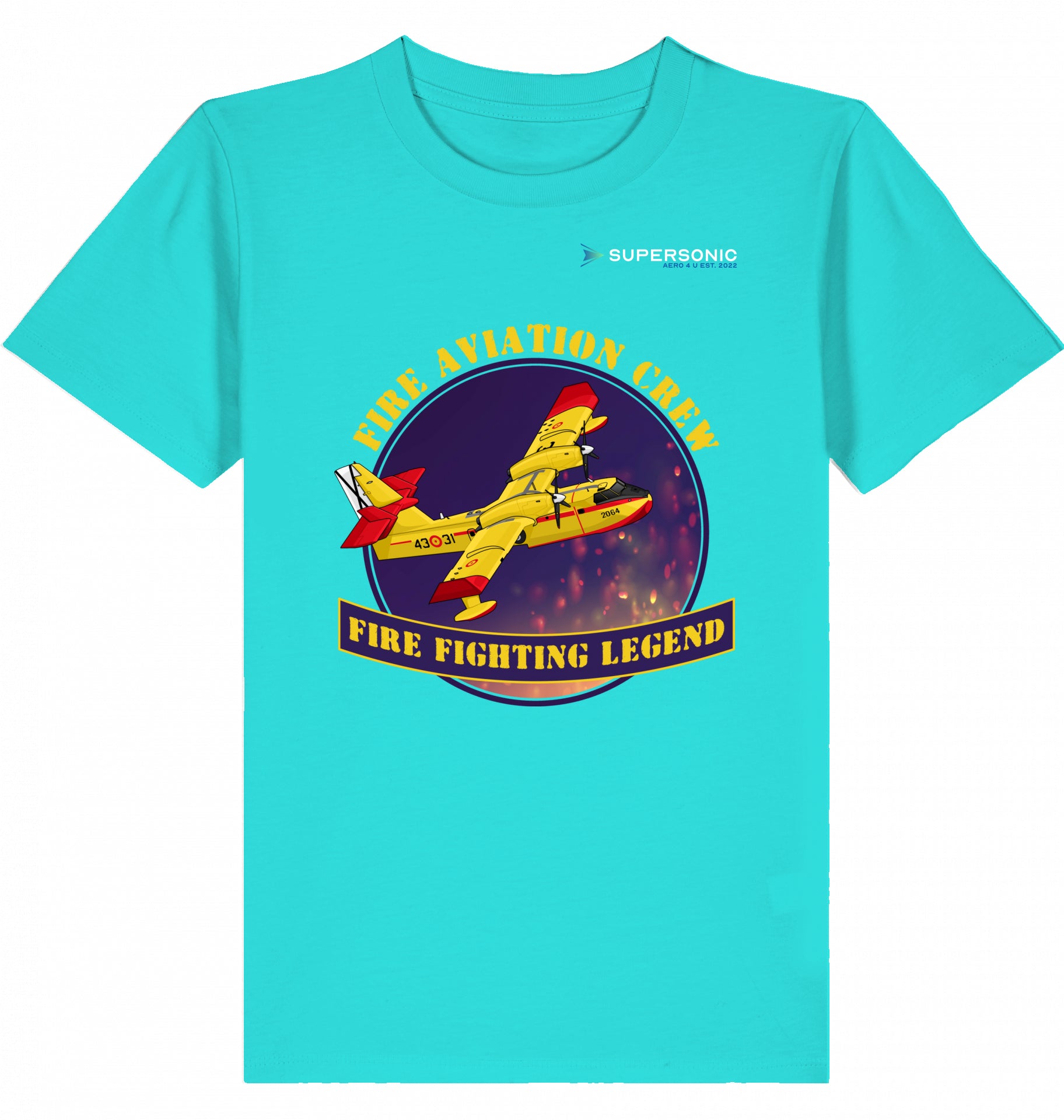 Bombardier CL-415 Tshirt, Canadair CL-415 Kinder Tshirt, Flugzeug Tshirt Kinder