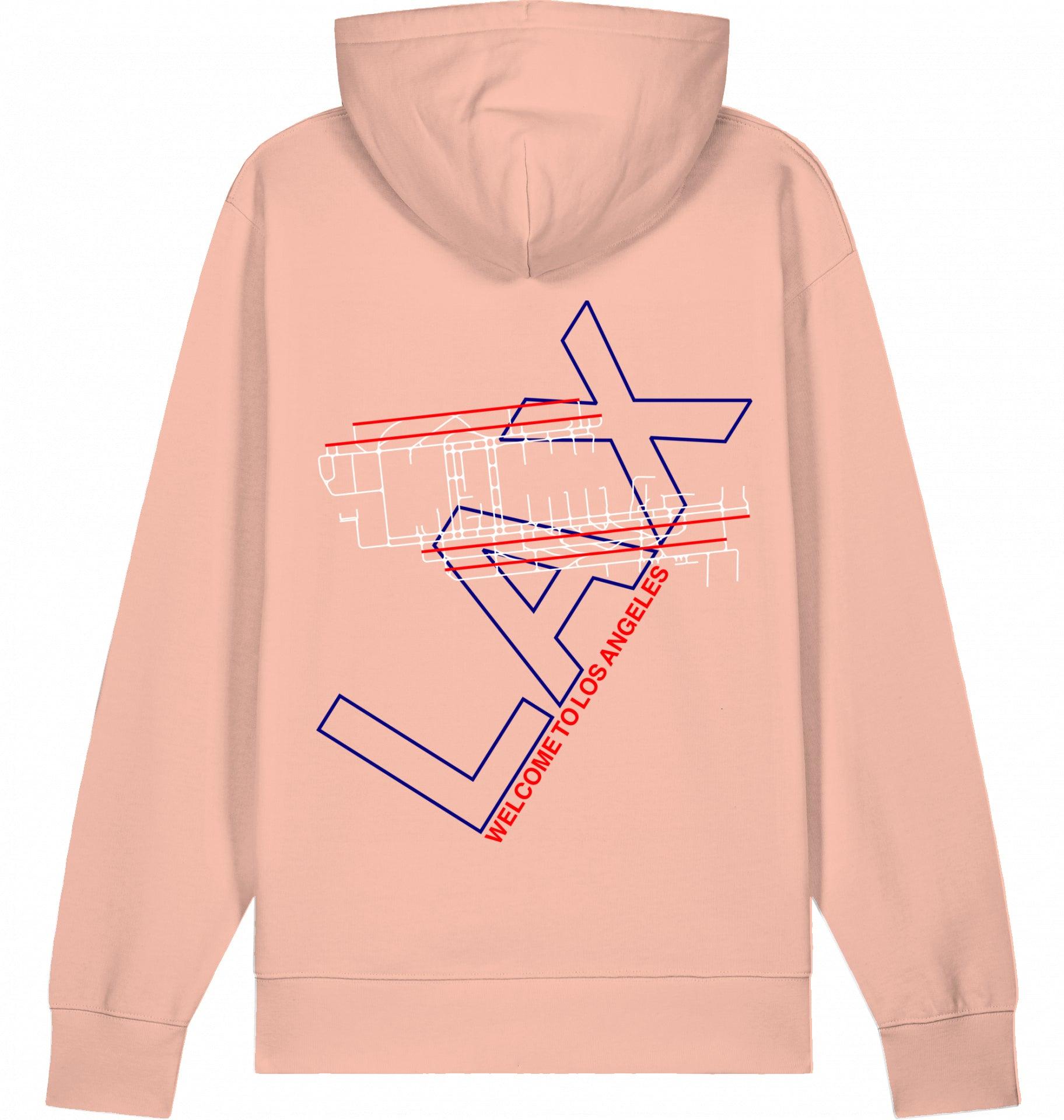 Aviation Los Angeles LAX Airport Hoodie 2.0 Fraiche Peche für Piloten, Crews, Kinder & Planespotter made by SUPERSONIC aero 4U
