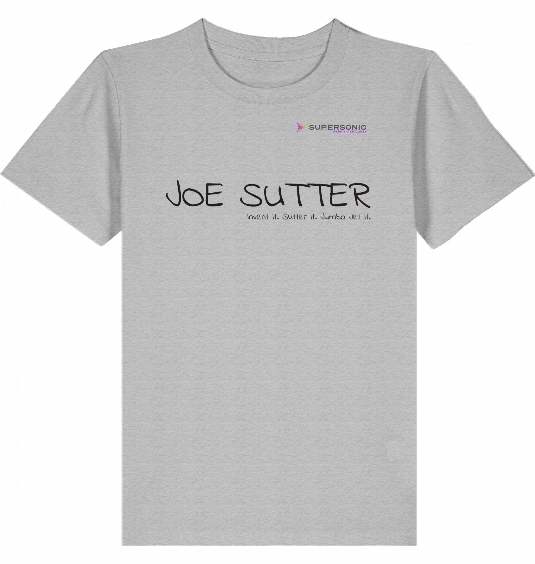 Aviation Kids Aviation T-Shirt Boeing 747 Jumbo Jet, Joe Sutter 2.0 Heather Grey für Piloten, Crews, Kinder & Planespotter made by SUPERSONIC aero 4U