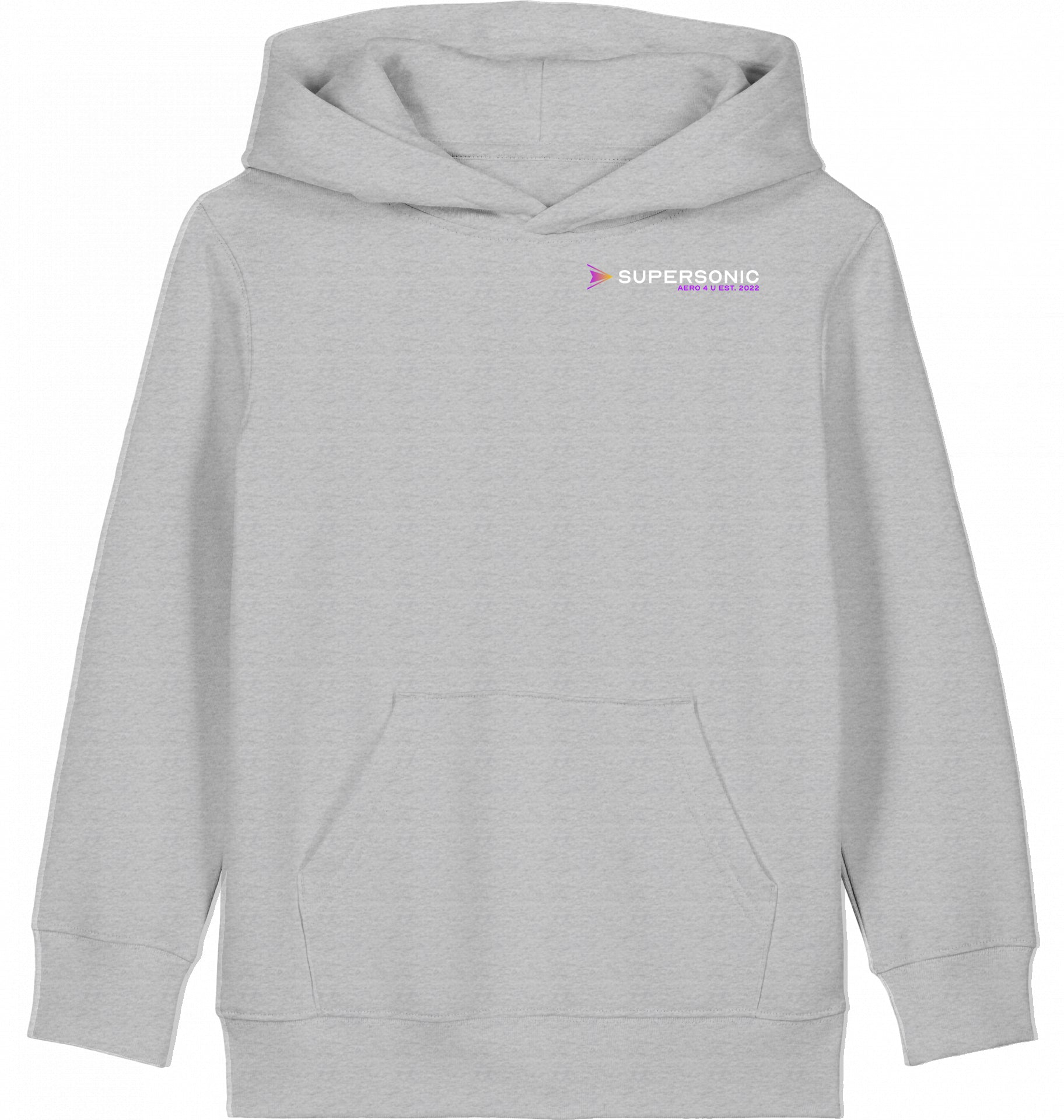 Aviation Kids Flugzeug Hoodie Northrop B2 Spirit Silent Hunter Heather Grey für Piloten, Crews, Kinder & Planespotter made by SUPERSONIC aero 4U