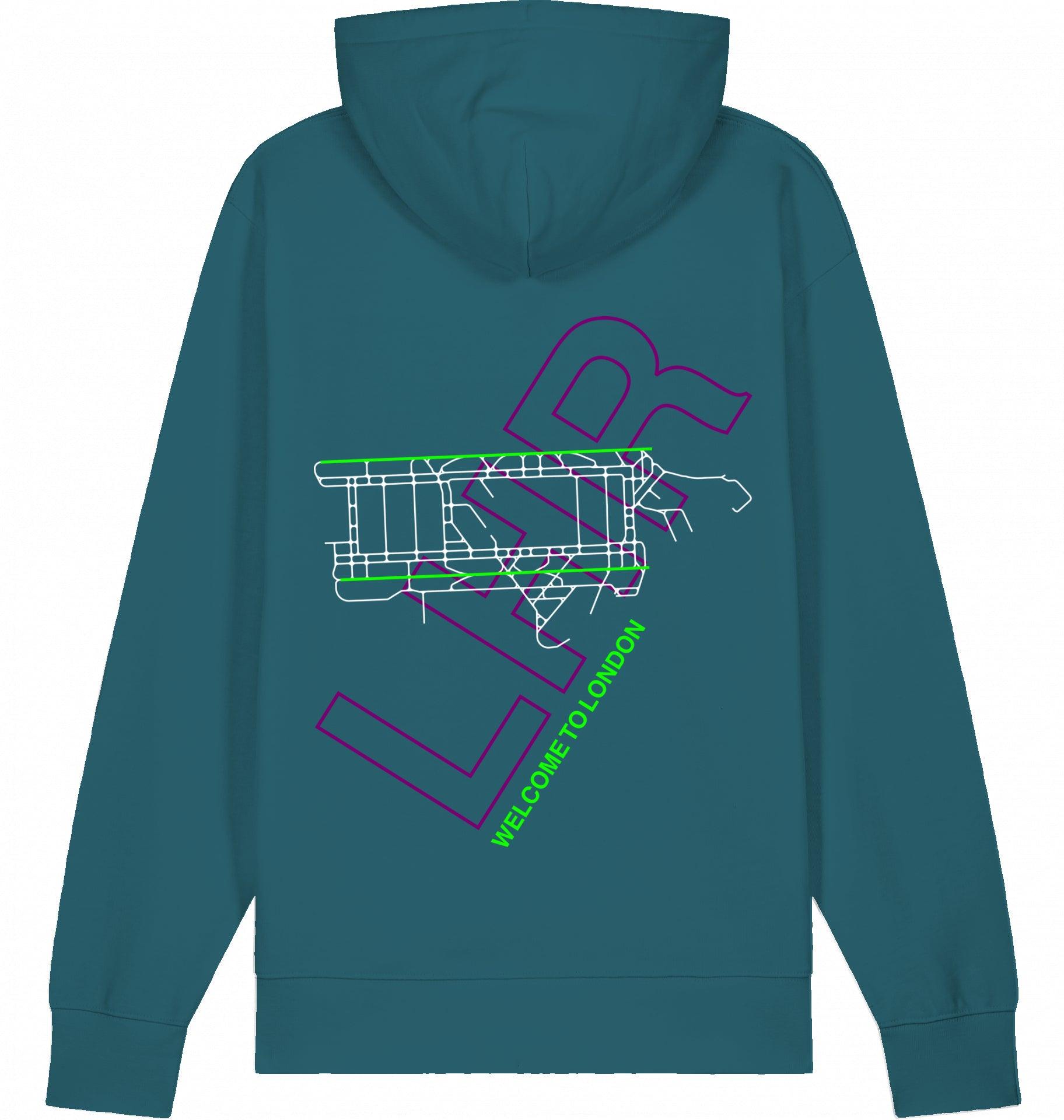 Aviation London Heathrow LHR Airport Hoodie 2.0 Stargazer für Piloten, Crews, Kinder & Planespotter made by SUPERSONIC aero 4U