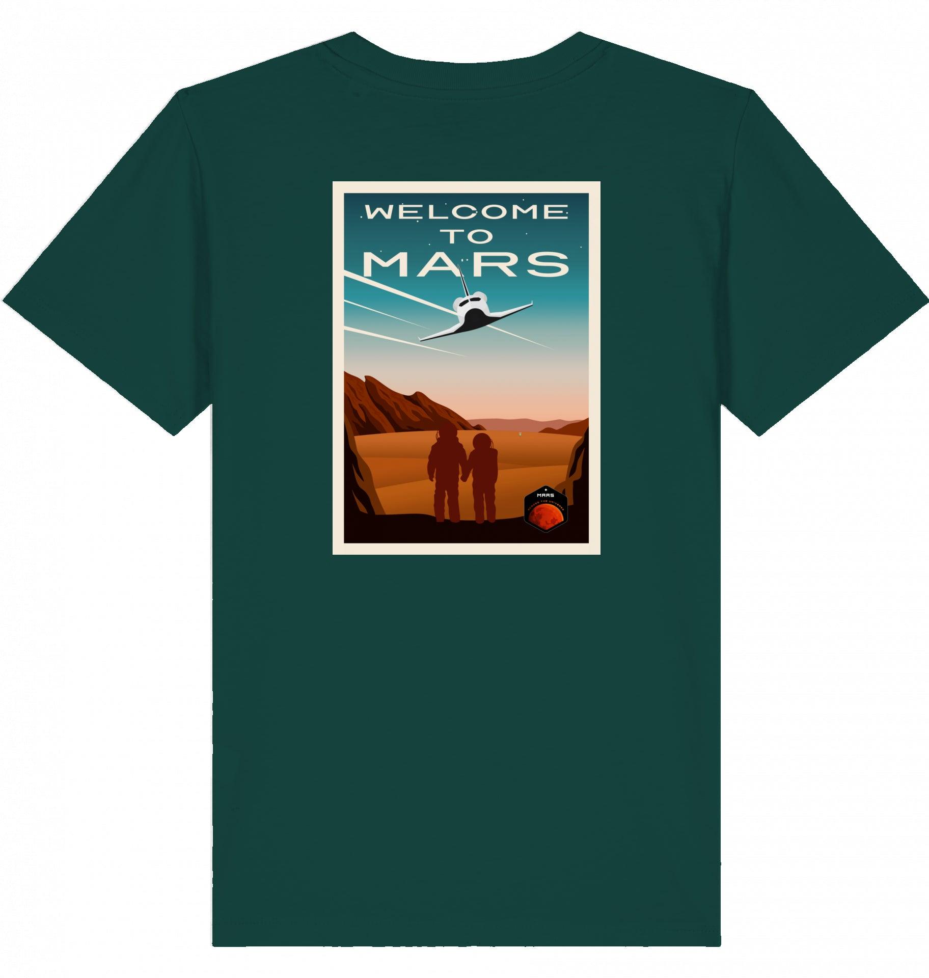 Aviation Kids Aviation T-Shirt "Welcome to Mars" 2.0 Glazed Green für Piloten, Crews, Kinder & Planespotter made by SUPERSONIC aero 4U