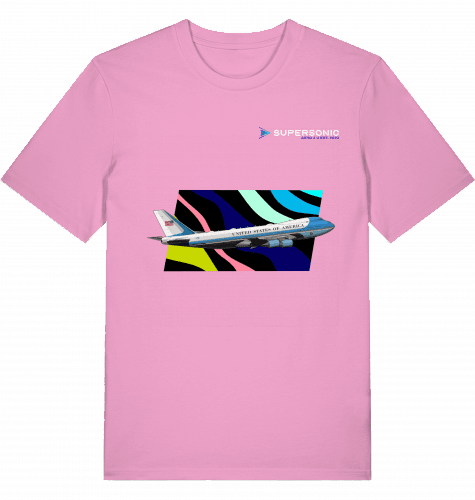 Aviation Boeing B747 Airforce One Presidential Aircraft T-shirt für Piloten & Crews Bubble Pink für Piloten, Crews, Kinder & Planespotter made by SUPERSONIC aero 4U
