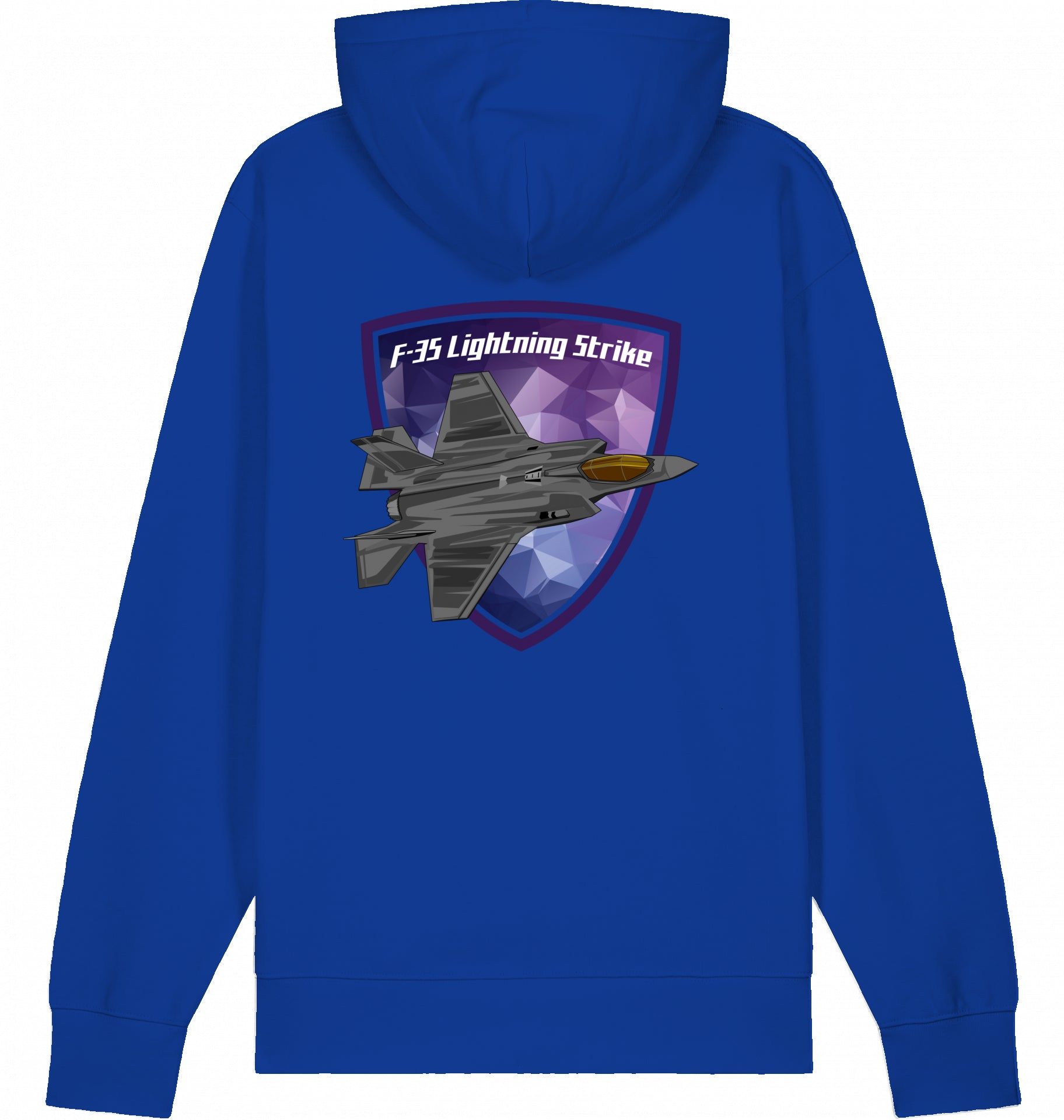 Aviation Flugzeug Hoodie Lockheed Martin F-35 Lightning Strike Worker Blue für Piloten, Crews, Kinder & Planespotter made by SUPERSONIC aero 4U