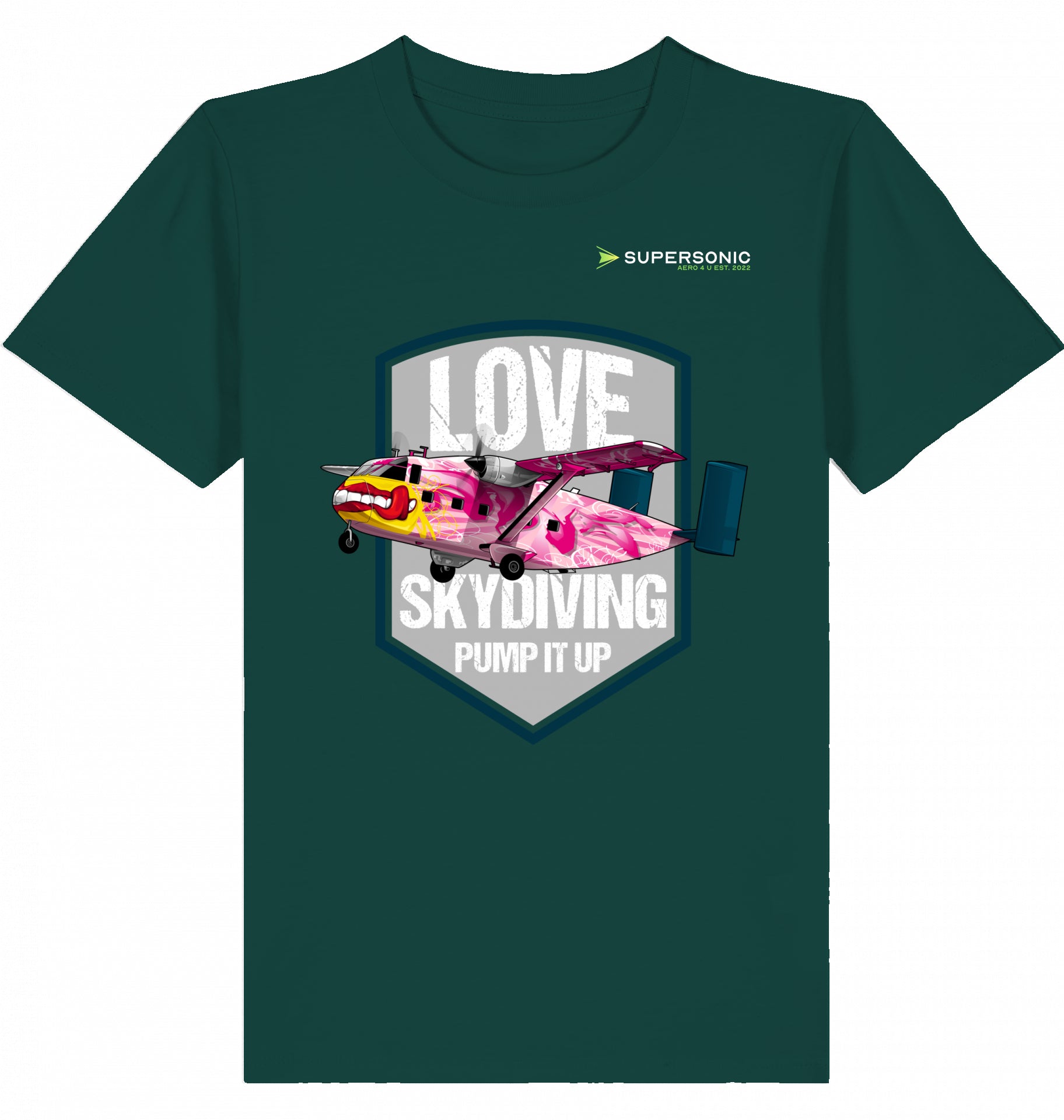 Kids Aviation Tshirt Short SC-7 Skyvan Sky Diving, Kinder Tshirt Short SC-7 Skyvan, Skydiving Tshirt Kinder