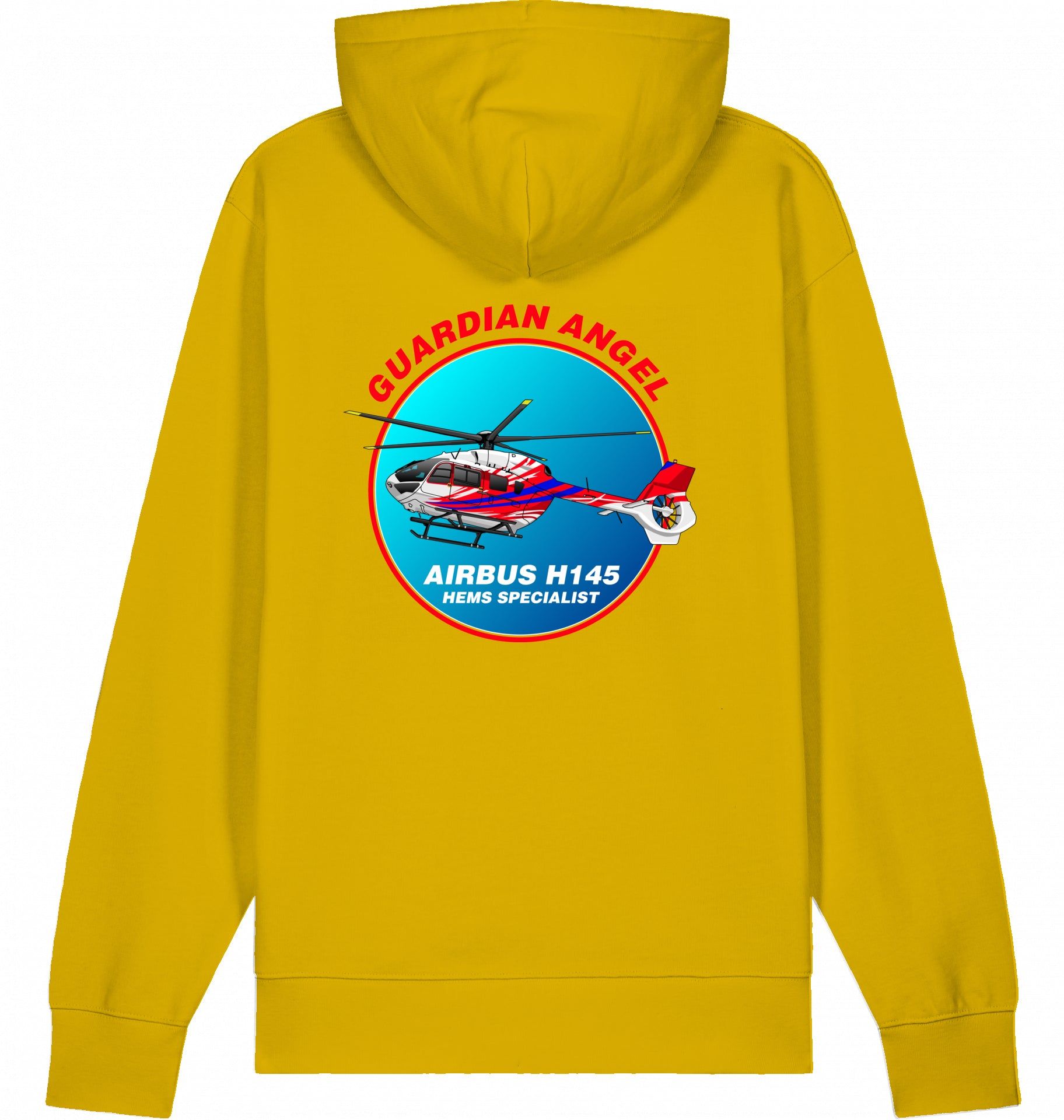 Aviation Helicopter Hoodie Airbus H145 Guardian Angel für Piloten, Crews, Kinder & Planespotter made by SUPERSONIC aero 4U