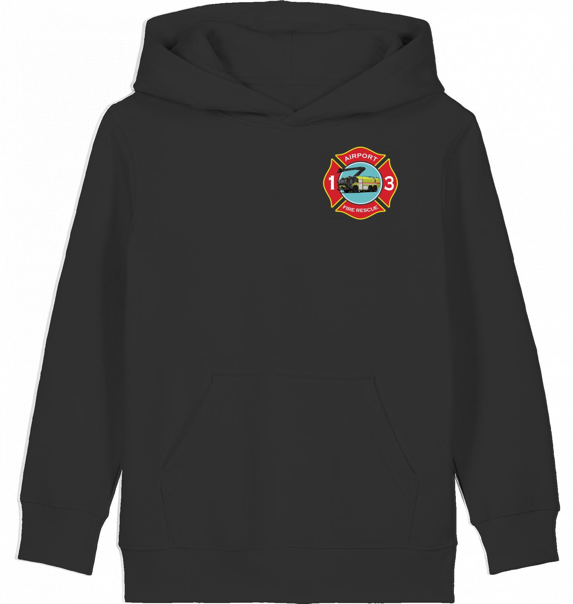 Aviation Kids Hoodie "Airport Rescue Fire Fighting ARFF - Crash Crew" für Piloten, Crews, Kinder & Planespotter made by SUPERSONIC aero 4U