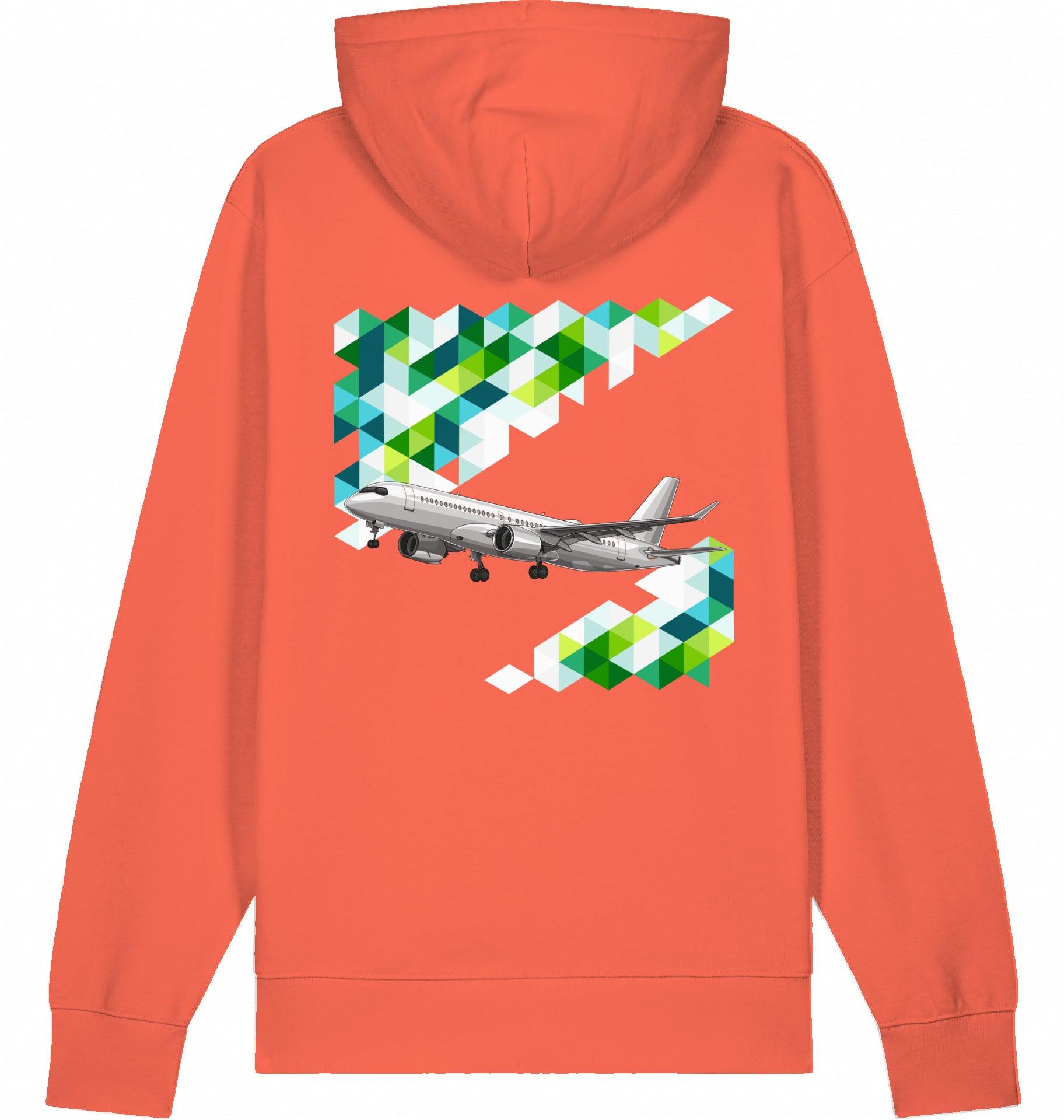 Aviation Flugzeug Hoodie Airbus A220 für Airbuslovers Fiesta für Piloten, Crews, Kinder & Planespotter made by SUPERSONIC aero 4U