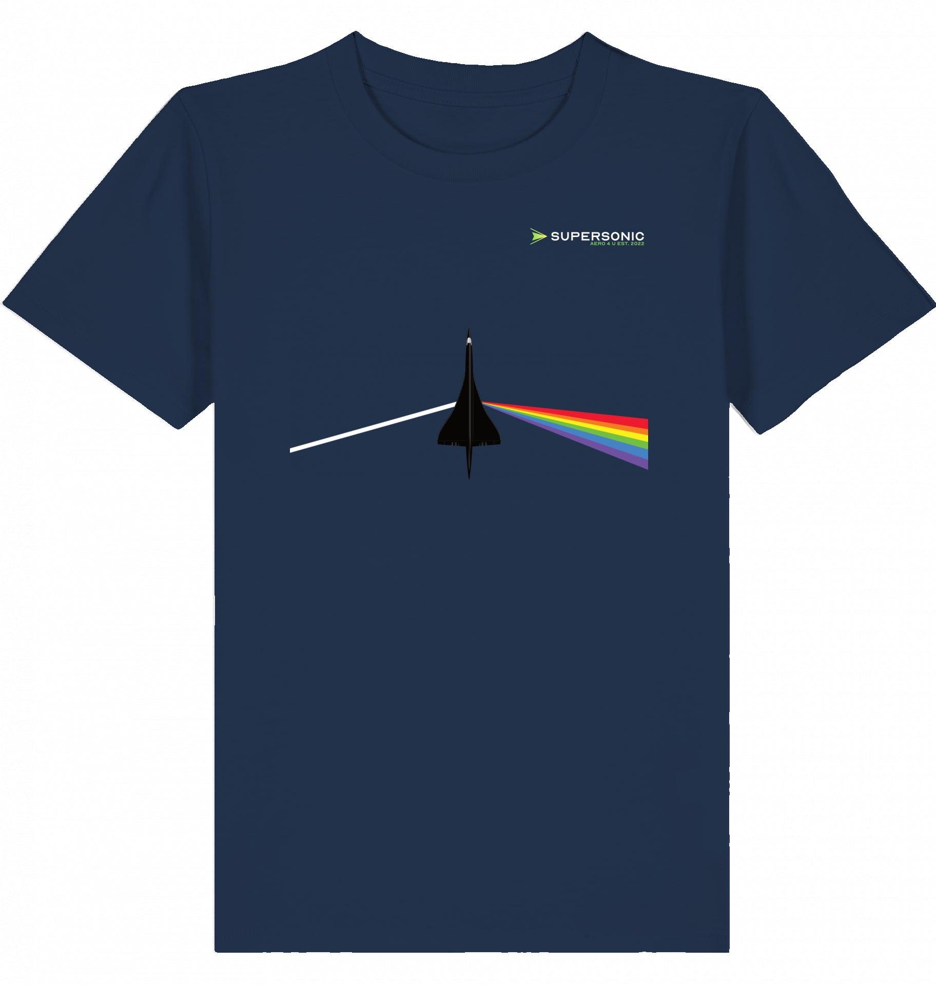 Aviation Kids Aviation T-Shirt "Dark Side of Supersonic" Concorde Aircraft 2.0 French Navy für Piloten, Crews, Kinder & Planespotter made by SUPERSONIC aero 4U