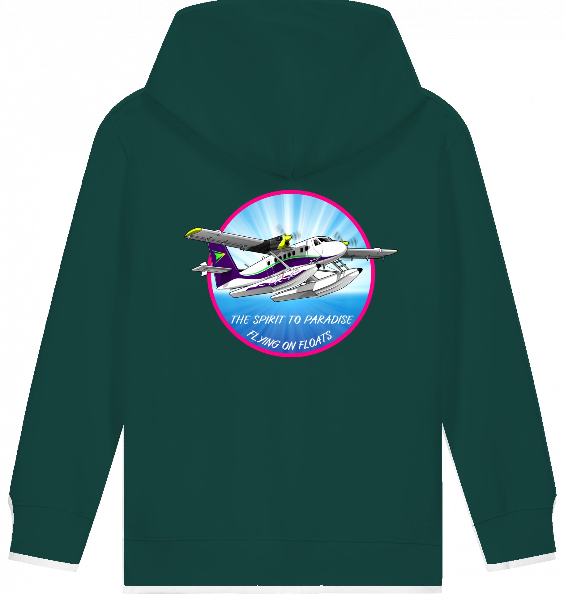 Aviation Kids Flugzeug Hoodie DHC-6 Twinotter in Paradise für Piloten, Crews, Kinder & Planespotter made by SUPERSONIC aero 4U