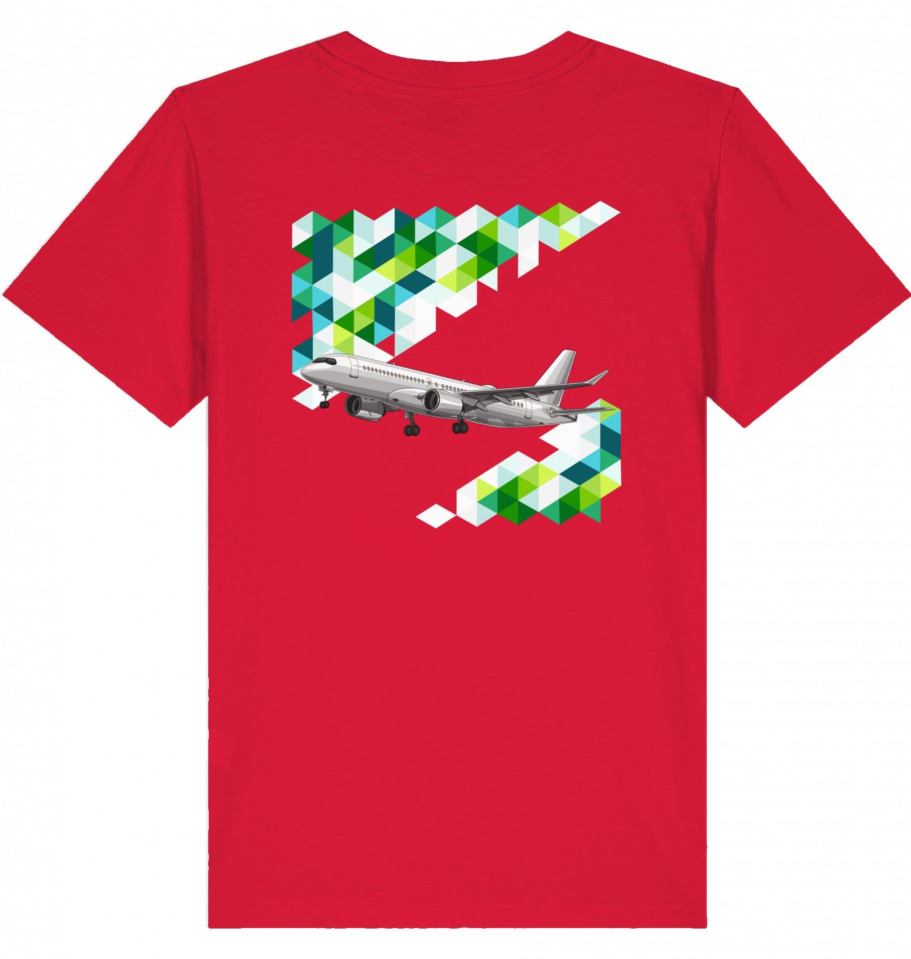 Airbus A220 Kinder Tshirt, KidS Shirt Airbus A220, Fllugzeug Tshirt Kinder, Aviation Fashion Kinder