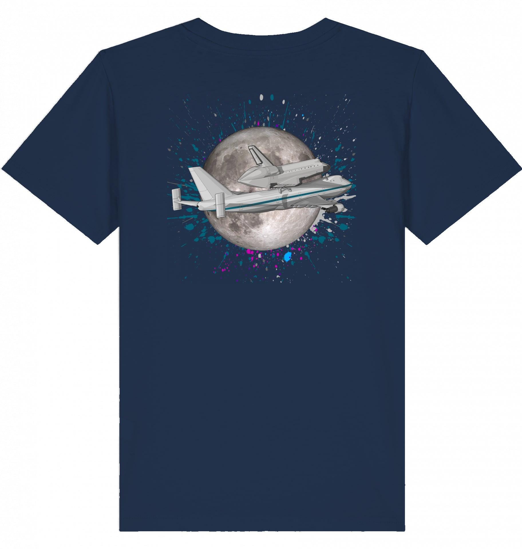 Aviation Kids Aviation T-Shirt Boeing 747 NASA Space Shuttle Transporter 2.0 French Navy für Piloten, Crews, Kinder & Planespotter made by SUPERSONIC aero 4U