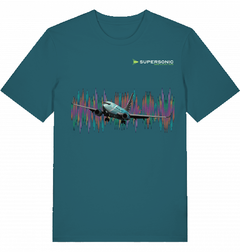 Aviation Boeing 737 BBJ Aircraft T-shirt Crew Shirt für Aviators Stargazer für Piloten, Crews, Kinder & Planespotter made by SUPERSONIC aero 4U