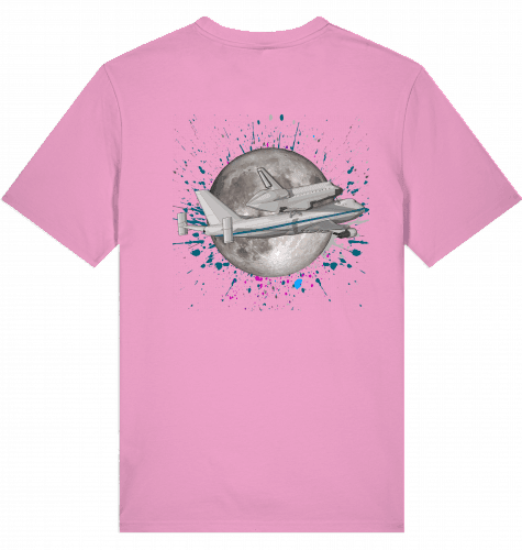 Aviation Flugzeug T-Shirt "Boeing 747 NASA Space Shuttle Transporter" Bubble Pink für Piloten, Crews, Kinder & Planespotter made by SUPERSONIC aero 4U