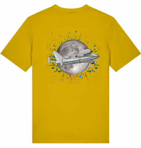Aviation Flugzeug T-Shirt "Boeing 747 NASA Space Shuttle Transporter" Ochre für Piloten, Crews, Kinder & Planespotter made by SUPERSONIC aero 4U