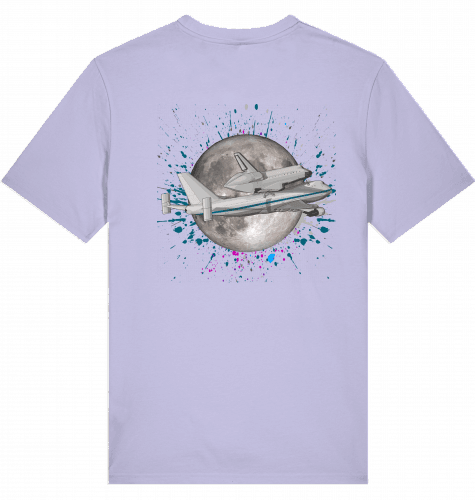 Aviation Flugzeug T-Shirt "Boeing 747 NASA Space Shuttle Transporter" Lavender für Piloten, Crews, Kinder & Planespotter made by SUPERSONIC aero 4U
