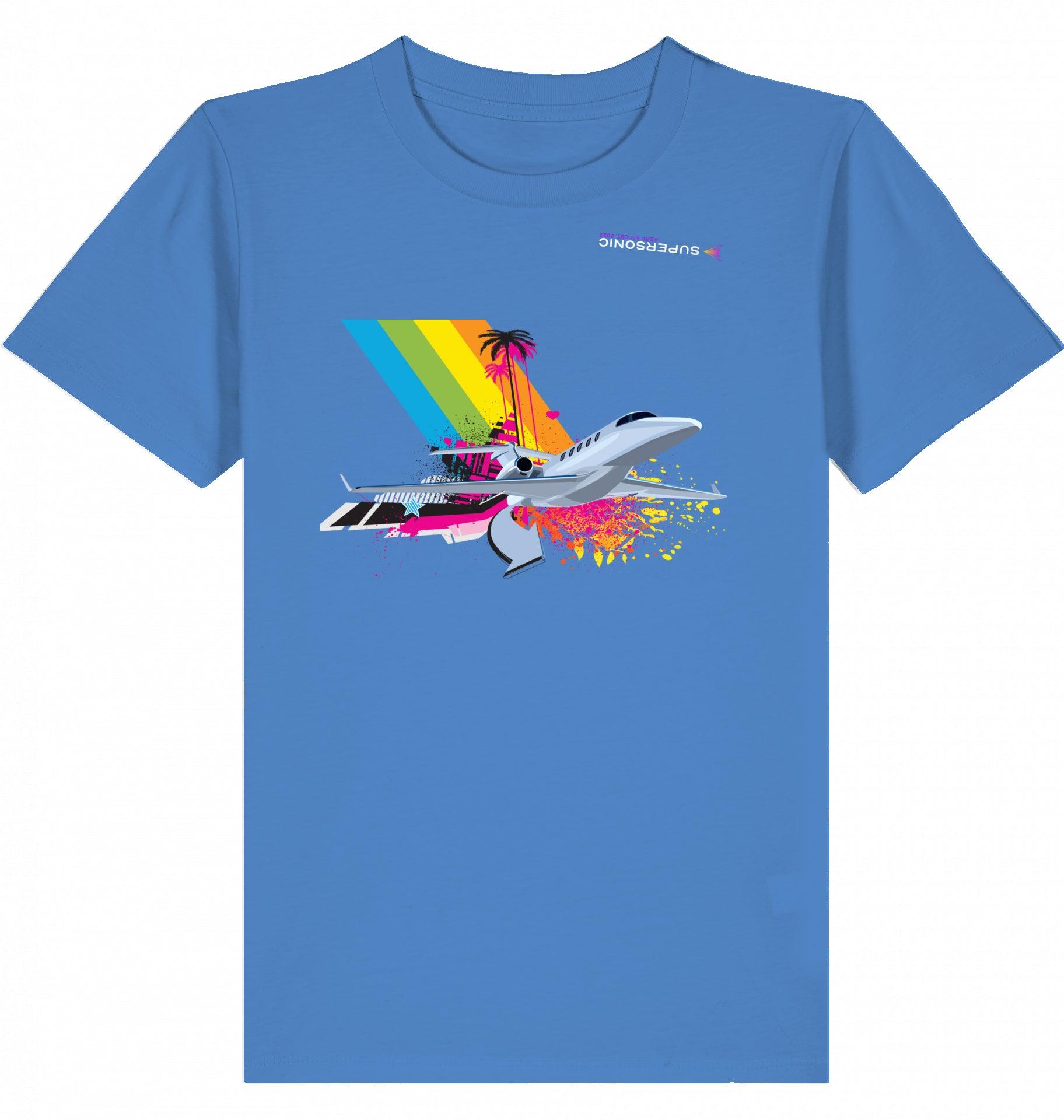 Aviation Kids Aviation T-Shirt Cessna Citation Latitude Explosion 2.0 Bright Blue für Piloten, Crews, Kinder & Planespotter made by SUPERSONIC aero 4U