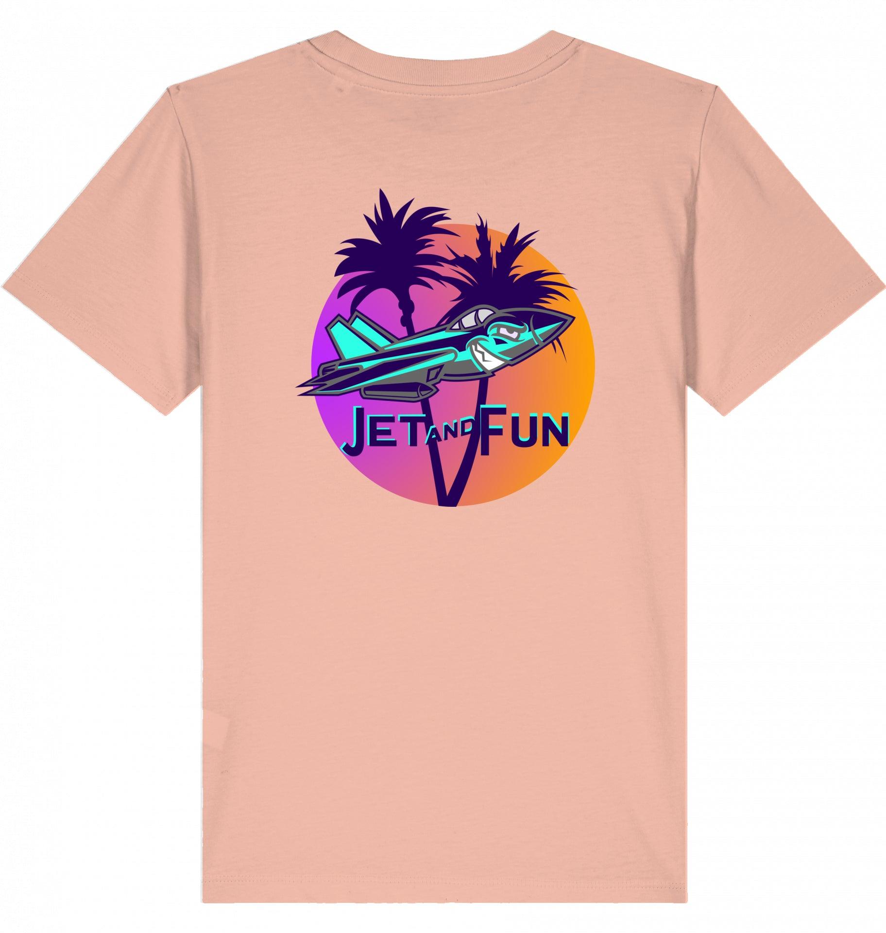 Aviation Kids Aviation T-Shirt "Jet and Fun" Flugzeug 2.0 Fraiche Peche für Piloten, Crews, Kinder & Planespotter made by SUPERSONIC aero 4U