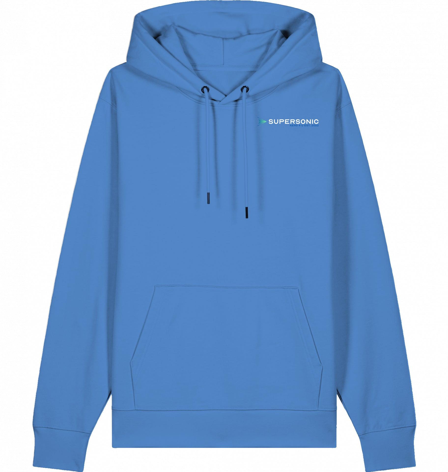 Aviation Stockholm ARN Airport Hoodie 2.0 Bright Blue für Piloten, Crews, Kinder & Planespotter made by SUPERSONIC aero 4U