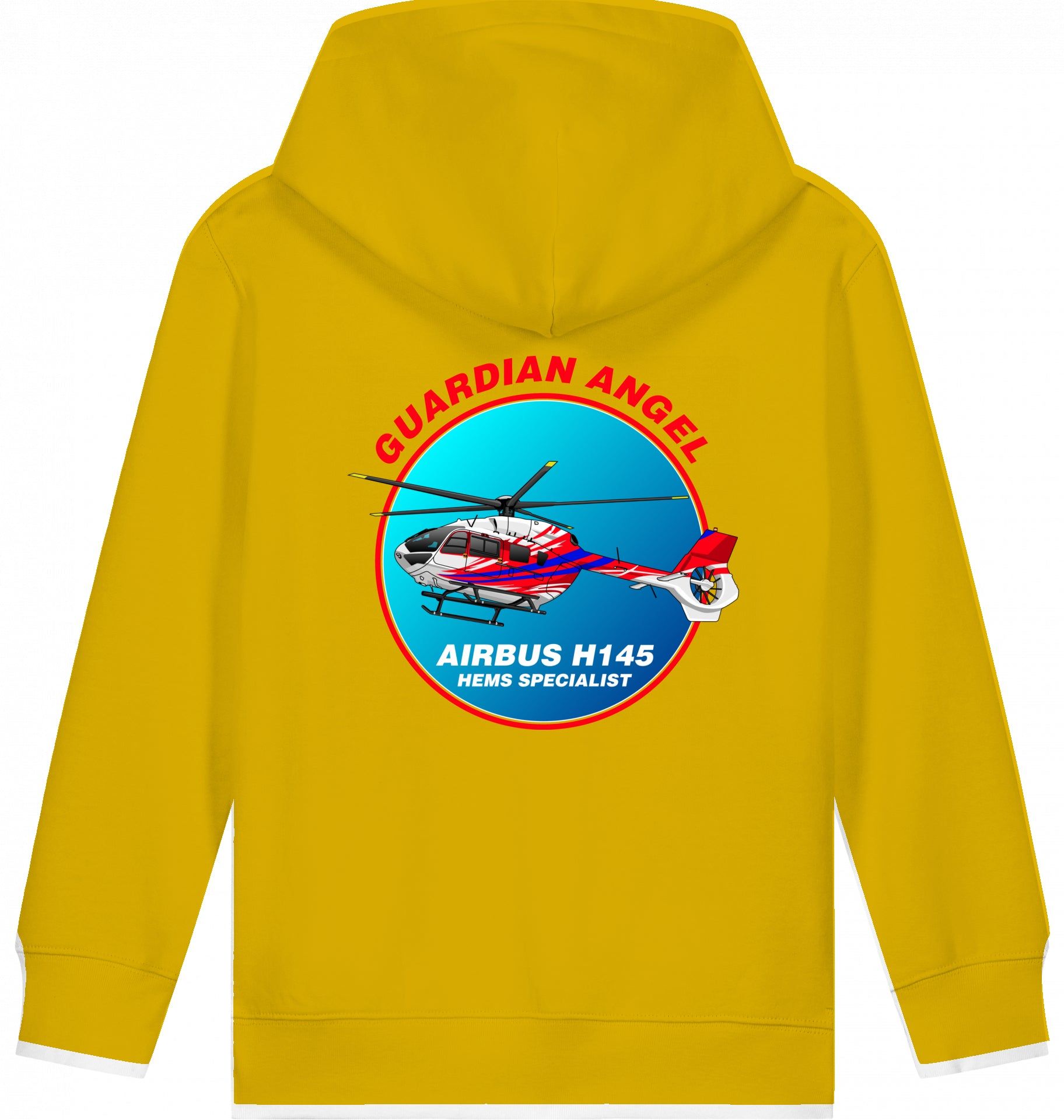 Aviation Kids Helicopter Hoodie Airbus H145 Guardian Angel für Piloten, Crews, Kinder & Planespotter made by SUPERSONIC aero 4U
