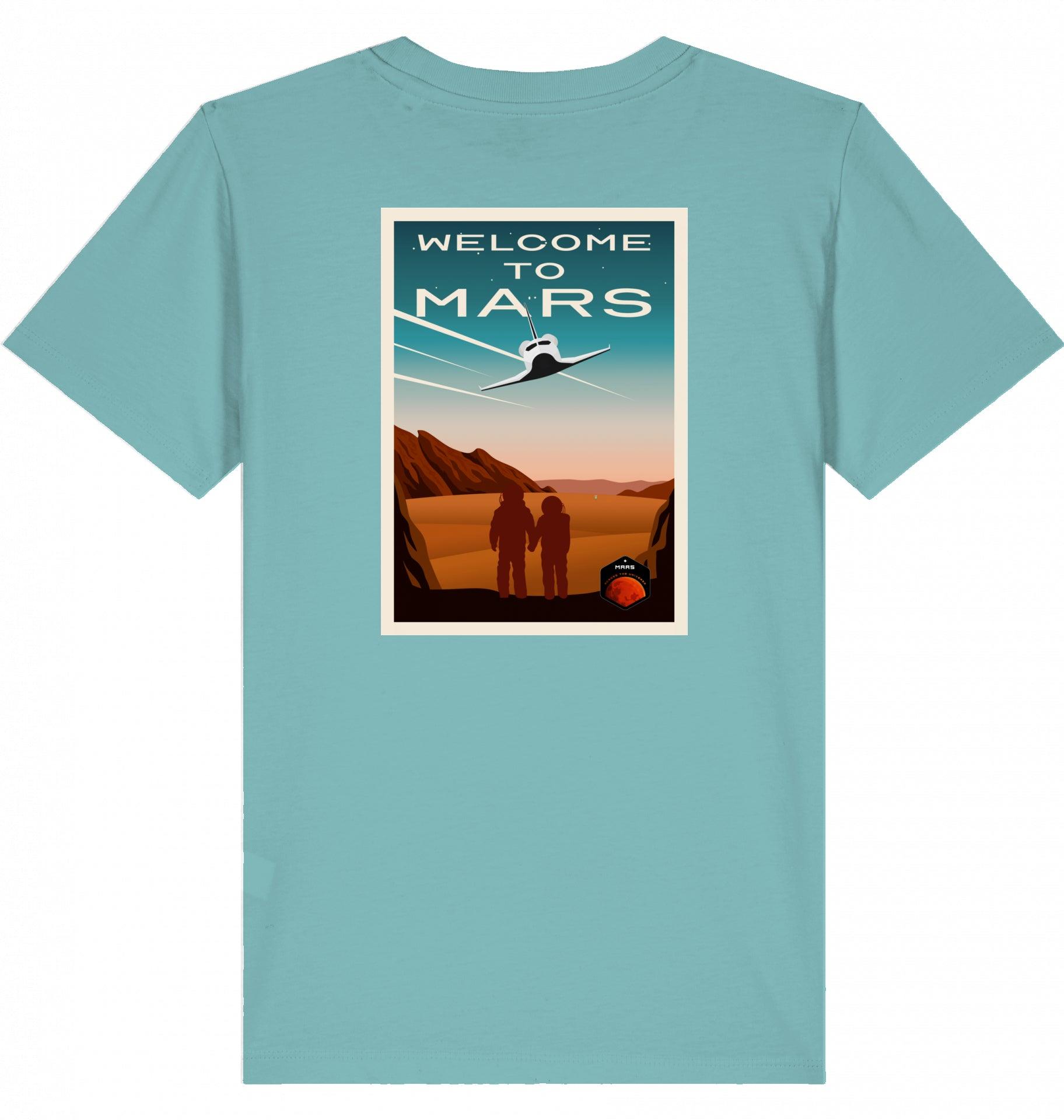 Aviation Kids Aviation T-Shirt "Welcome to Mars" 2.0 Teal Monstera für Piloten, Crews, Kinder & Planespotter made by SUPERSONIC aero 4U