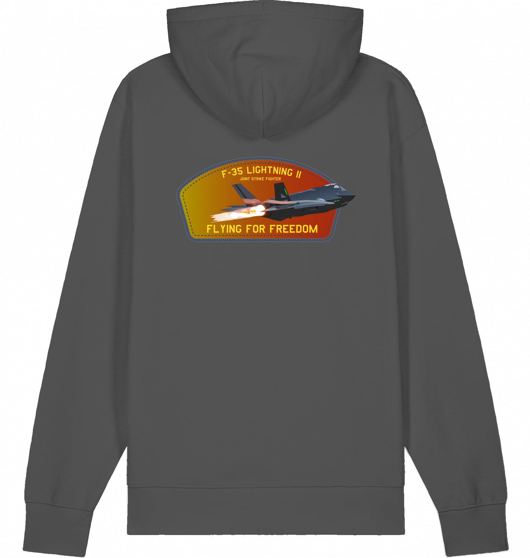 Aviation Flugzeug Hoodie F-35 Lightning II Jet für Piloten, Crews, Kinder & Planespotter made by SUPERSONIC aero 4U