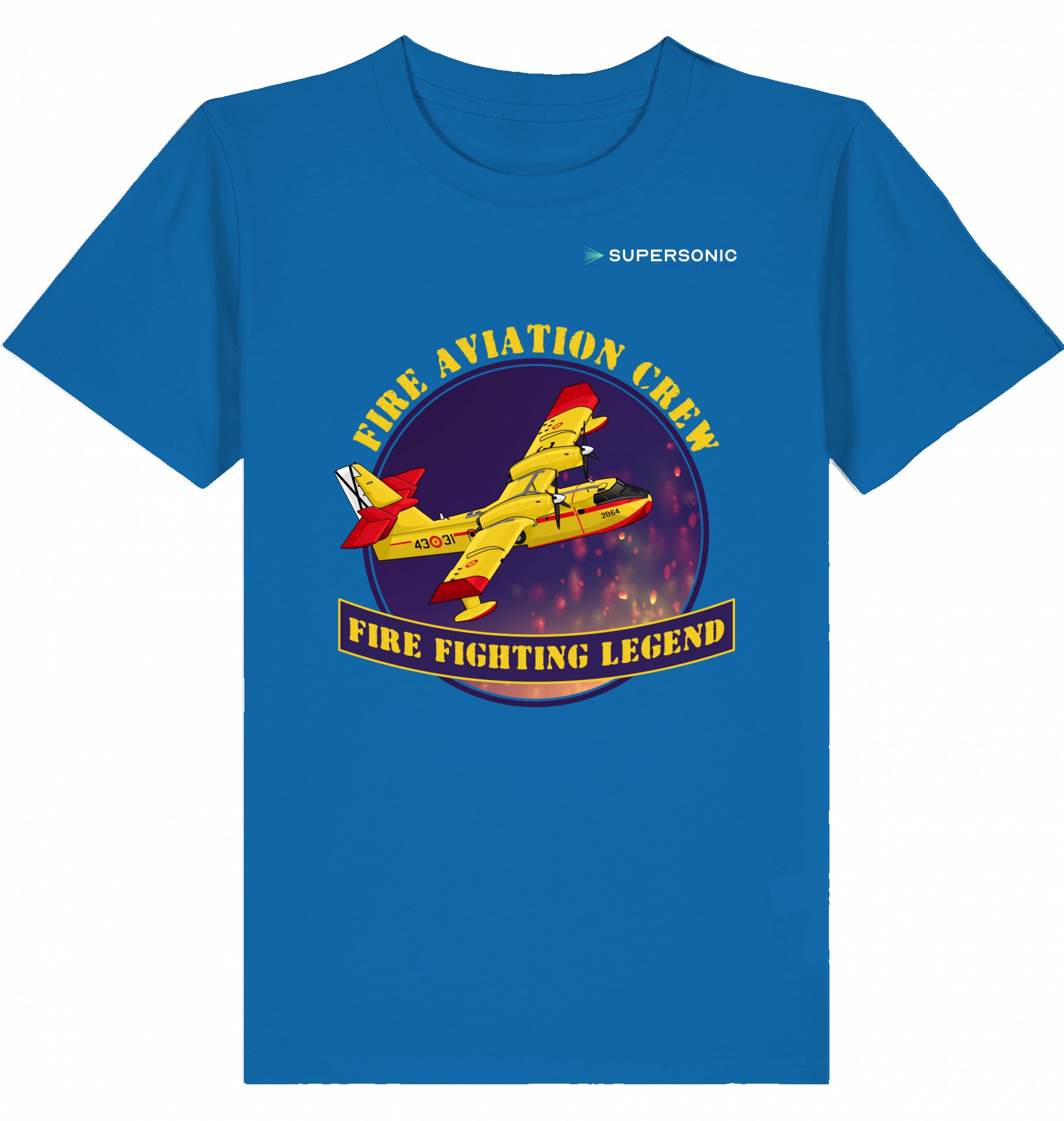 Bombardier CL-415 Tshirt, Canadair CL-415 Kinder Tshirt, Flugzeug Tshirt Kinder