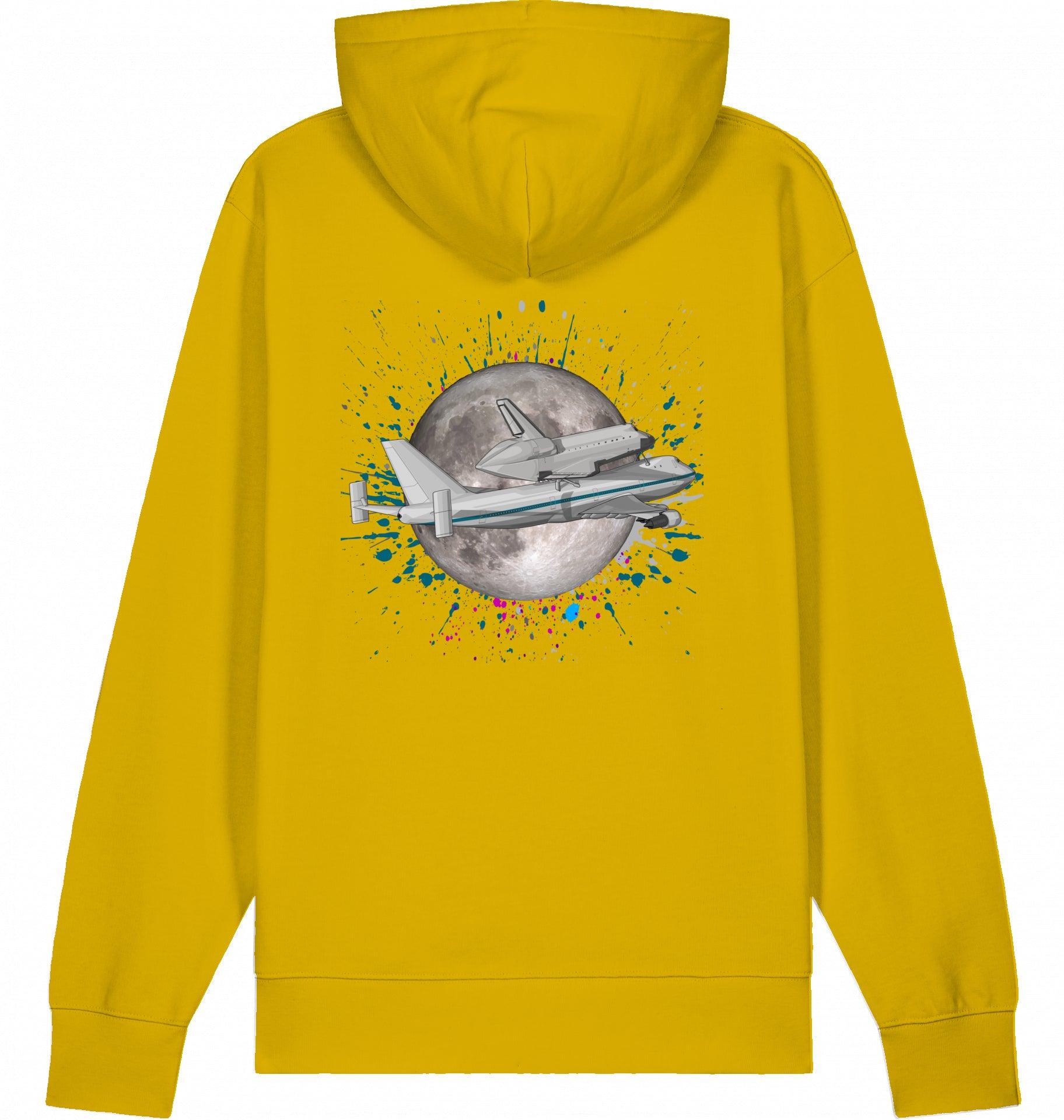 Aviation Flugzeug Hoodie Boeing 747 NASA Shuttle Transporter Ochre für Piloten, Crews, Kinder & Planespotter made by SUPERSONIC aero 4U