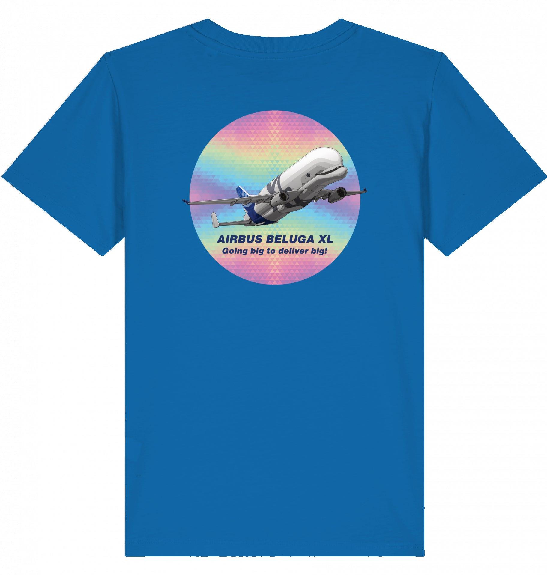 Aviation Kids Aviation T-Shirt Airbus Beluga XL Flugzeug 2.0 Royal Blue für Piloten, Crews, Kinder & Planespotter made by SUPERSONIC aero 4U