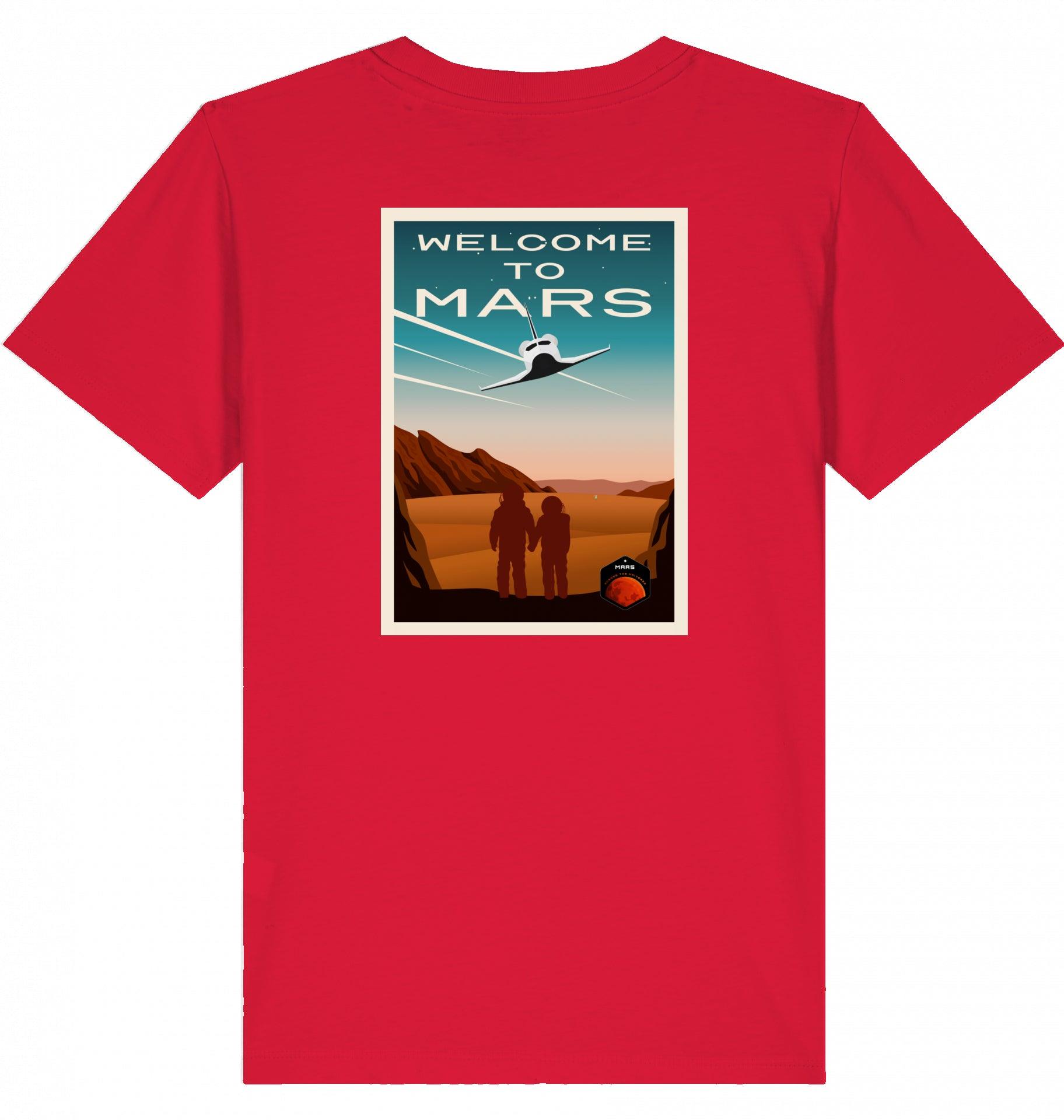 Aviation Kids Aviation T-Shirt "Welcome to Mars" 2.0 Red für Piloten, Crews, Kinder & Planespotter made by SUPERSONIC aero 4U