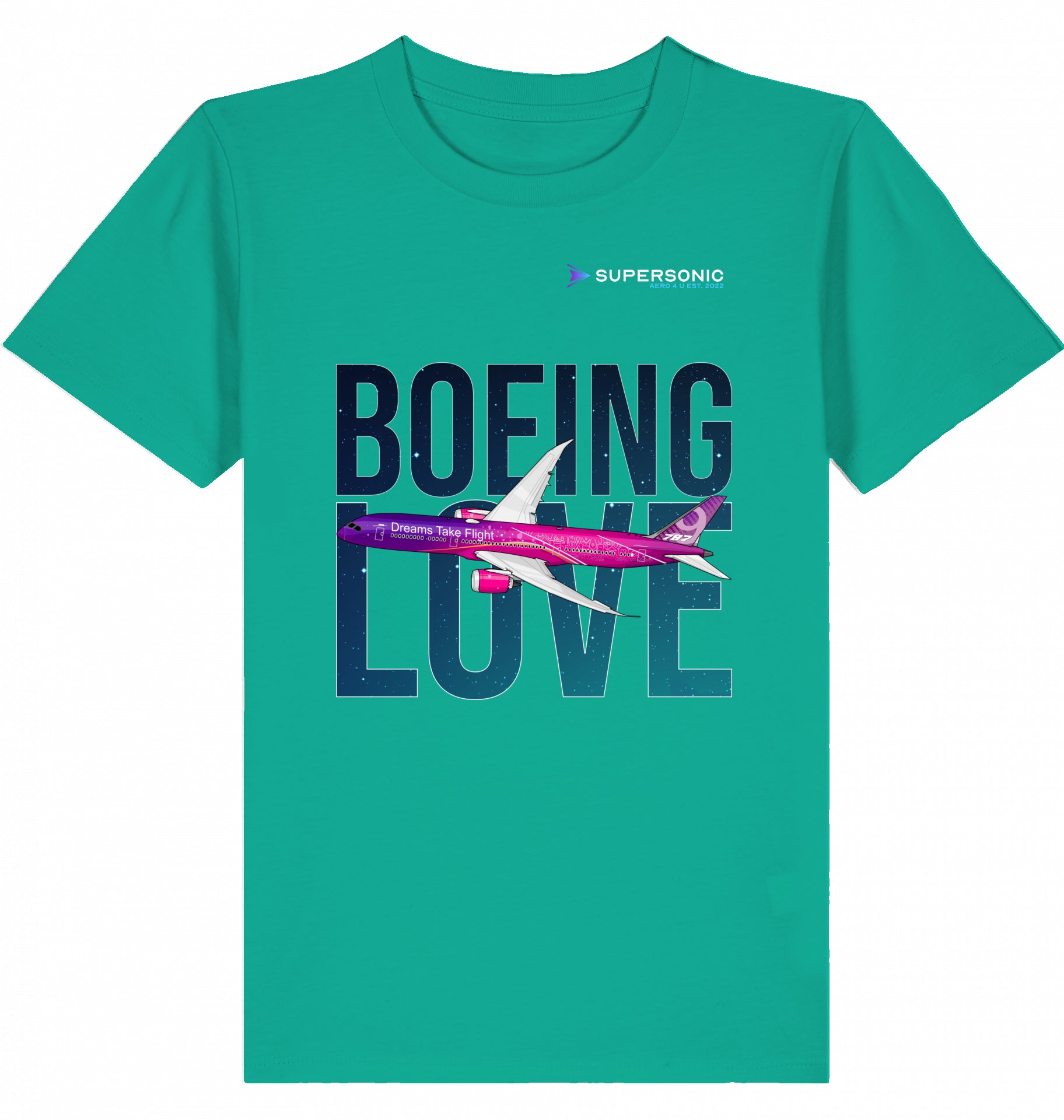 Boeing Love Tshirt, Kinder Tshirt B787, Dreamliner Kinder Tshirt, Flugzeug Tshirt Boeing 787