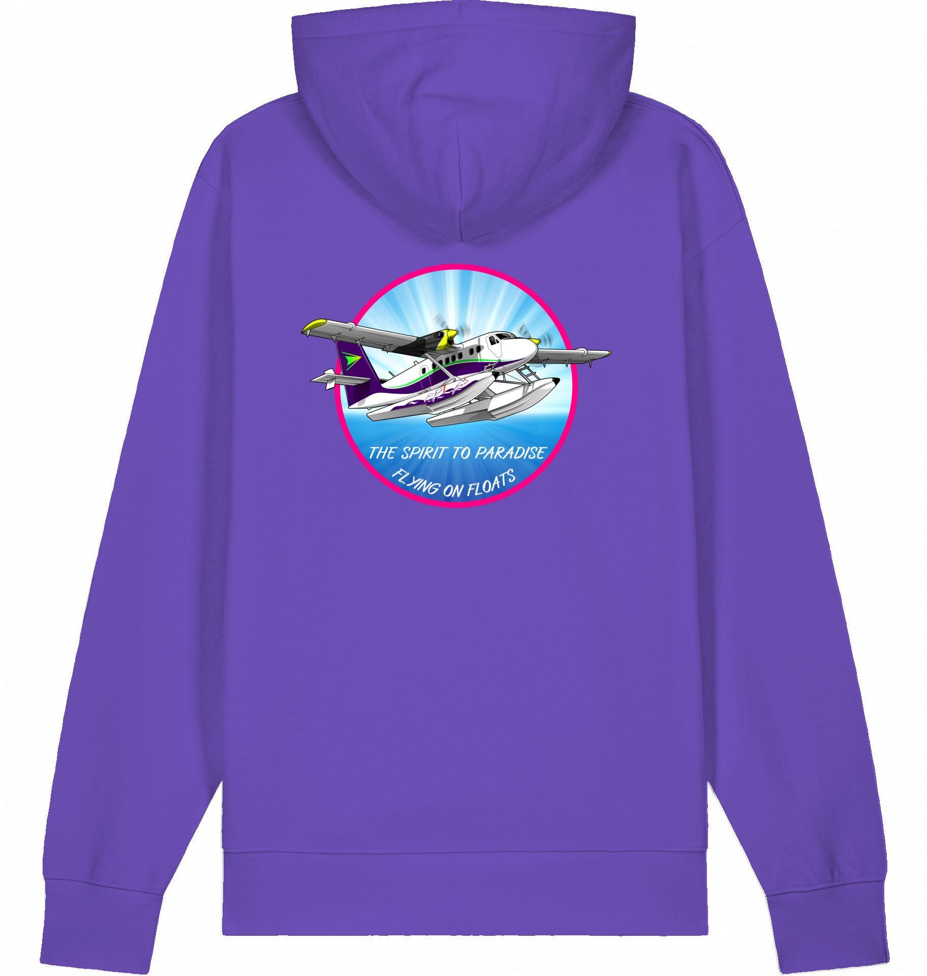 Aviation Flugzeug Hoodie DHC-6 Twinotter in Paradise Purple Love für Piloten, Crews, Kinder & Planespotter made by SUPERSONIC aero 4U