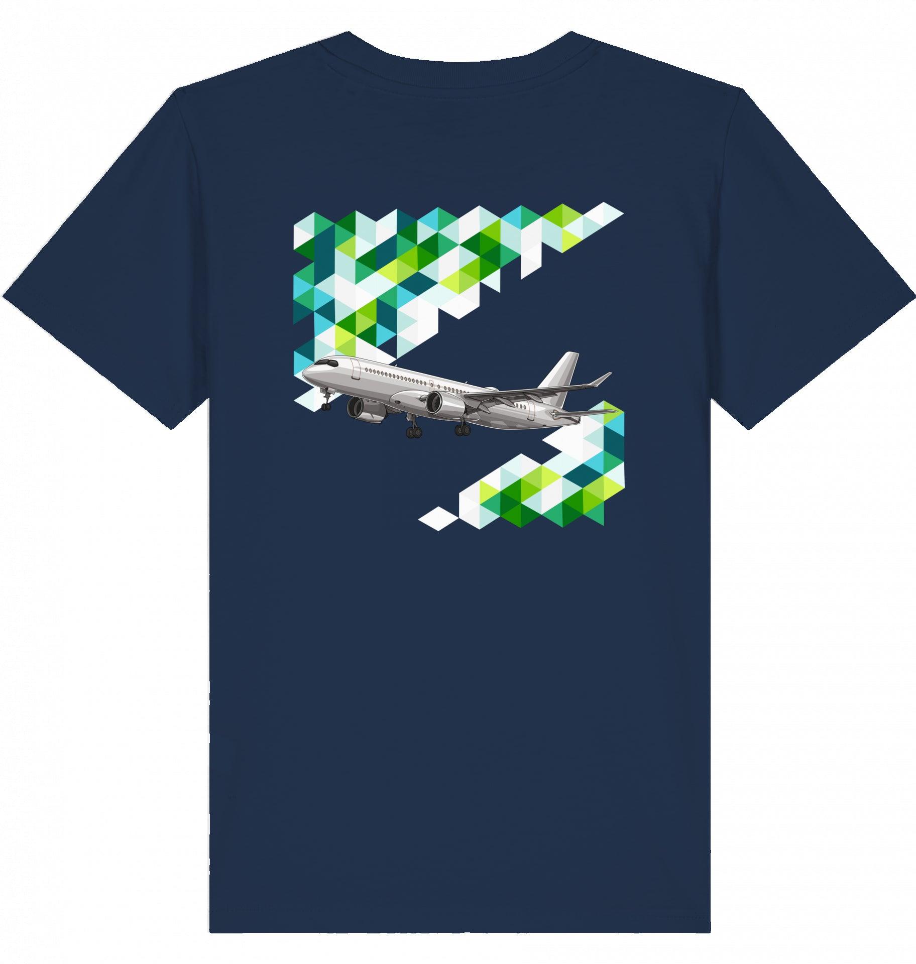 Aviation Kids Aviation T-Shirt Airbus A220 Flugzeug 2.0 French Navy für Piloten, Crews, Kinder & Planespotter made by SUPERSONIC aero 4U