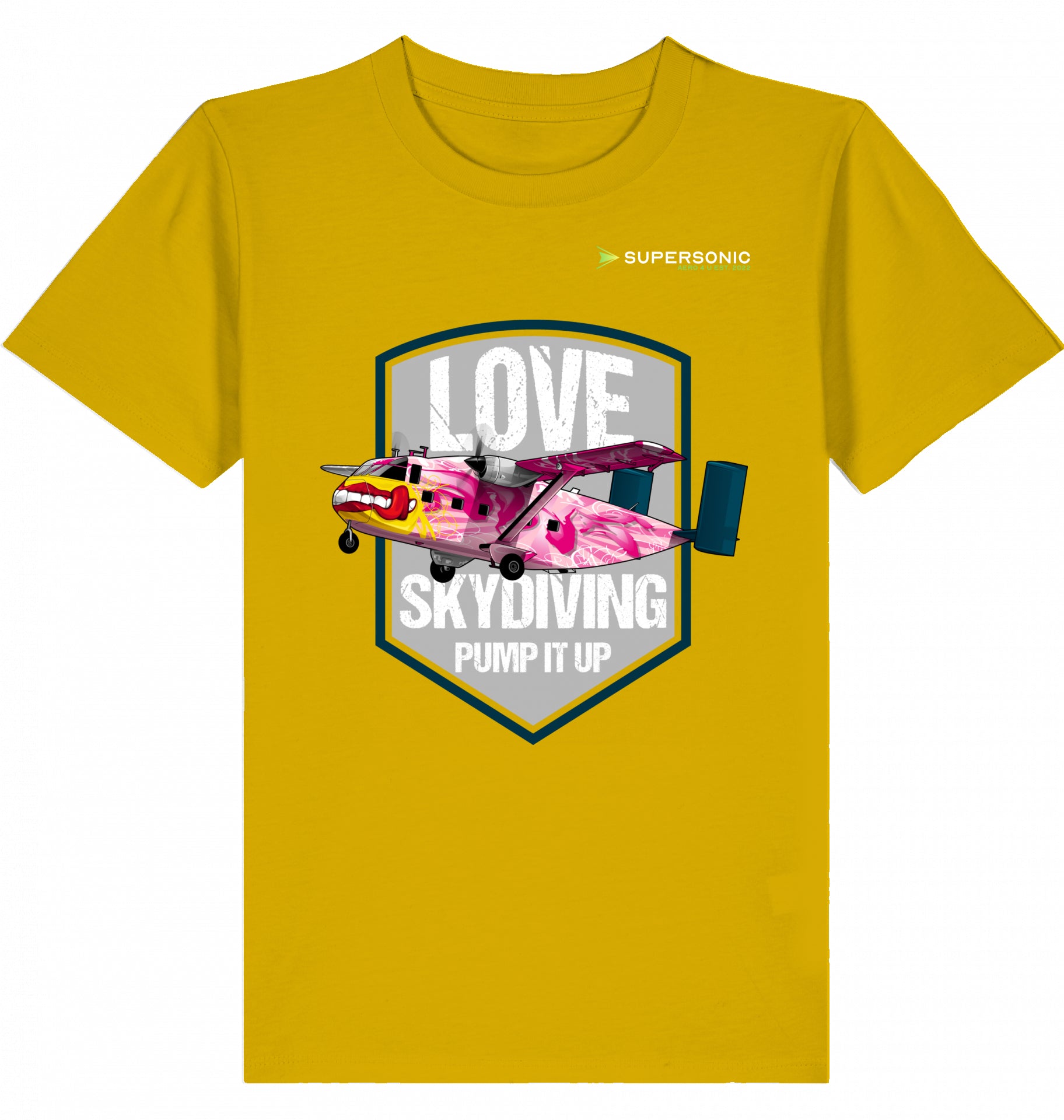 Kids Aviation Tshirt Short SC-7 Skyvan Sky Diving, Kinder Tshirt Short SC-7 Skyvan, Skydiving Tshirt Kinder