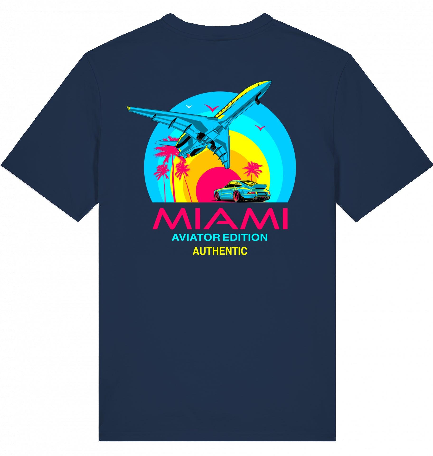 Aviation Flugzeug T-Shirt "Aviator Miami Summer" French Navy für Piloten, Crews, Kinder & Planespotter made by SUPERSONIC aero 4U