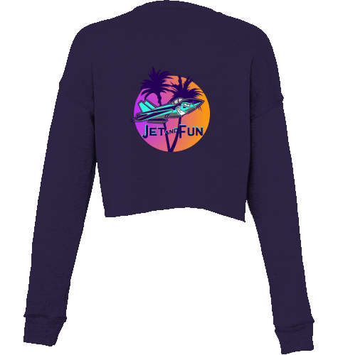 Aviation Cropped Sweater I Jet and Fun Navy für Piloten, Crews, Kinder & Planespotter made by SUPERSONIC aero 4U