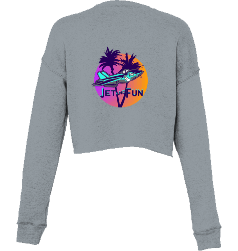 Aviation Cropped Sweater I Jet and Fun Deep Heather für Piloten, Crews, Kinder & Planespotter made by SUPERSONIC aero 4U