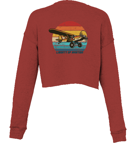 Aviation Cropped Sweater I Liberty of Aviation Brick für Piloten, Crews, Kinder & Planespotter made by SUPERSONIC aero 4U