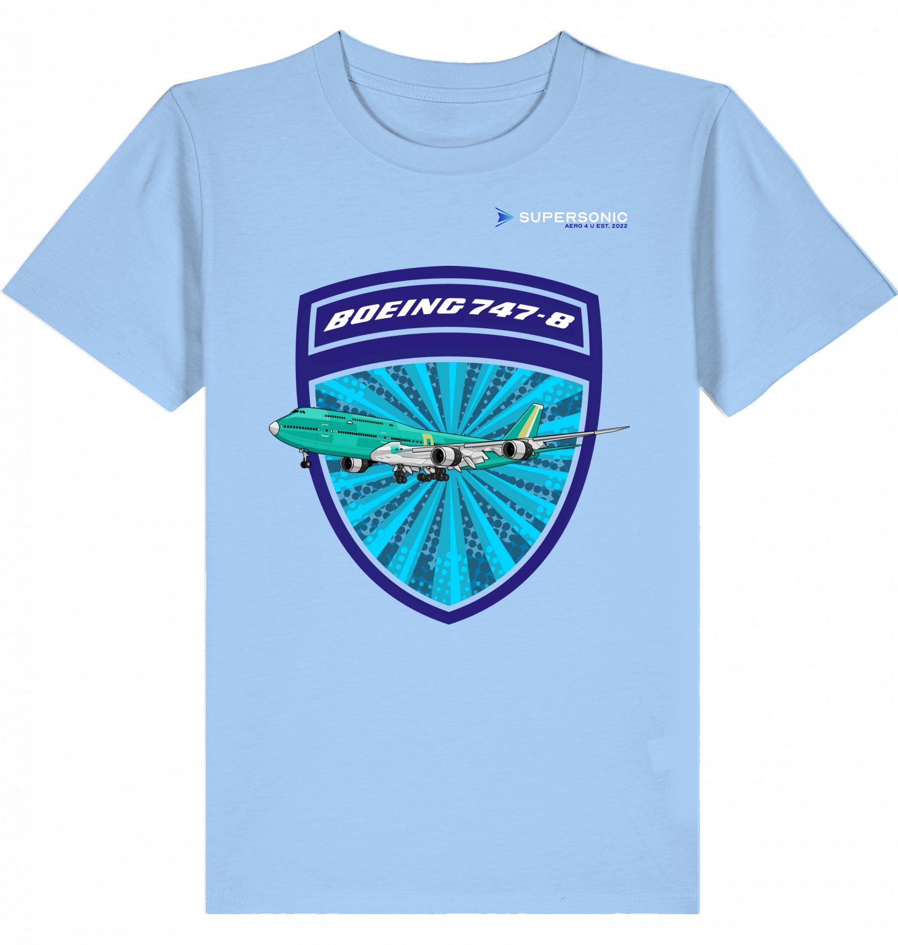 Boeing Kinder Tshirt, Boeing 747 Jumbojet Tshirt, Kids Tshirt Jumbojet, Kids Shirt 747-8