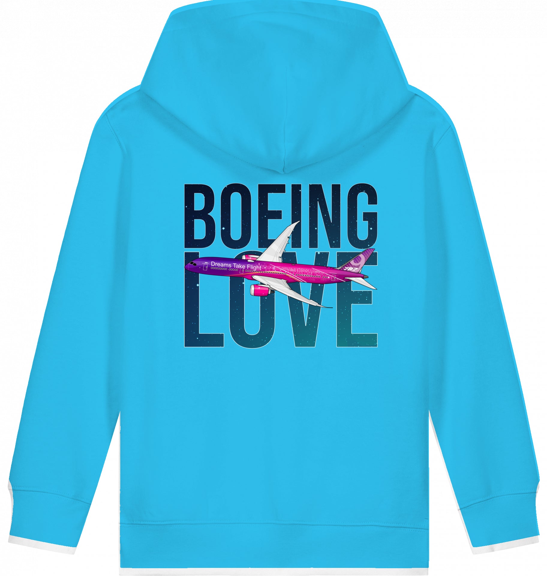 Kids Hoodie Boeing Love 787 Dreamliner