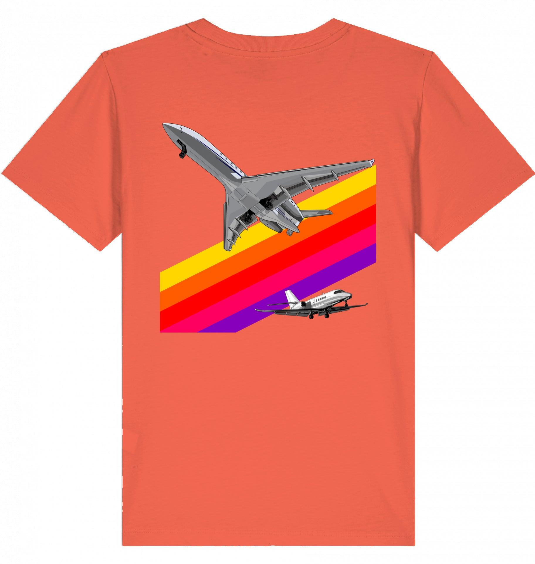 Aviation Kids Aviation T-Shirt "VHS 80ies Style - Business Aviation" 2.0 Fiesta für Piloten, Crews, Kinder & Planespotter made by SUPERSONIC aero 4U