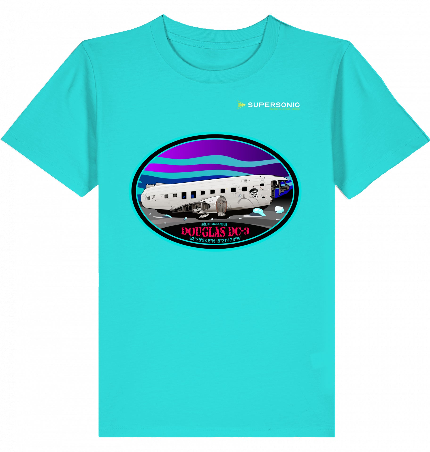 DC-3 Tshirt Kids, DC-3 Flugzeug Tshirt Kinder, Aircraft DC-3 Tshirt